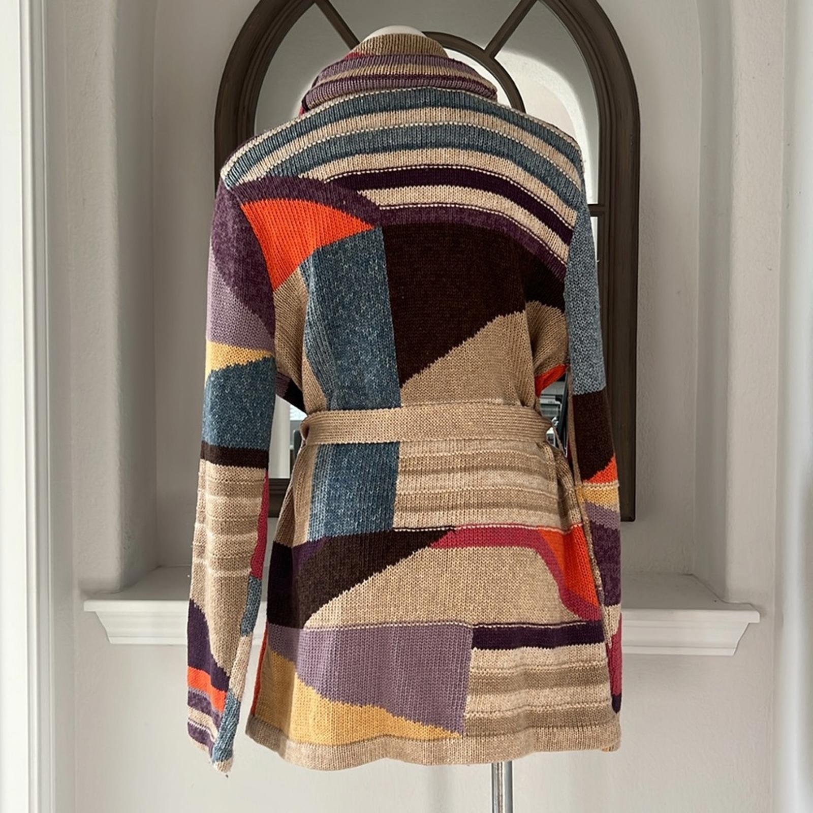 Polo by Ralph Lauren Geo-Motif Shawl Linen-Blend Cardigan Size XL New w/Tag $998