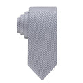 Calvin Klein Men's Sliver Grid Tie Grey Necktie, New w/Tag