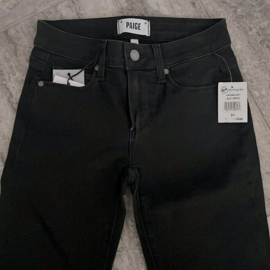 Paige Anthropologie Verdugo Super Distressed Ankle Jeans Black, Revolve NWT $239