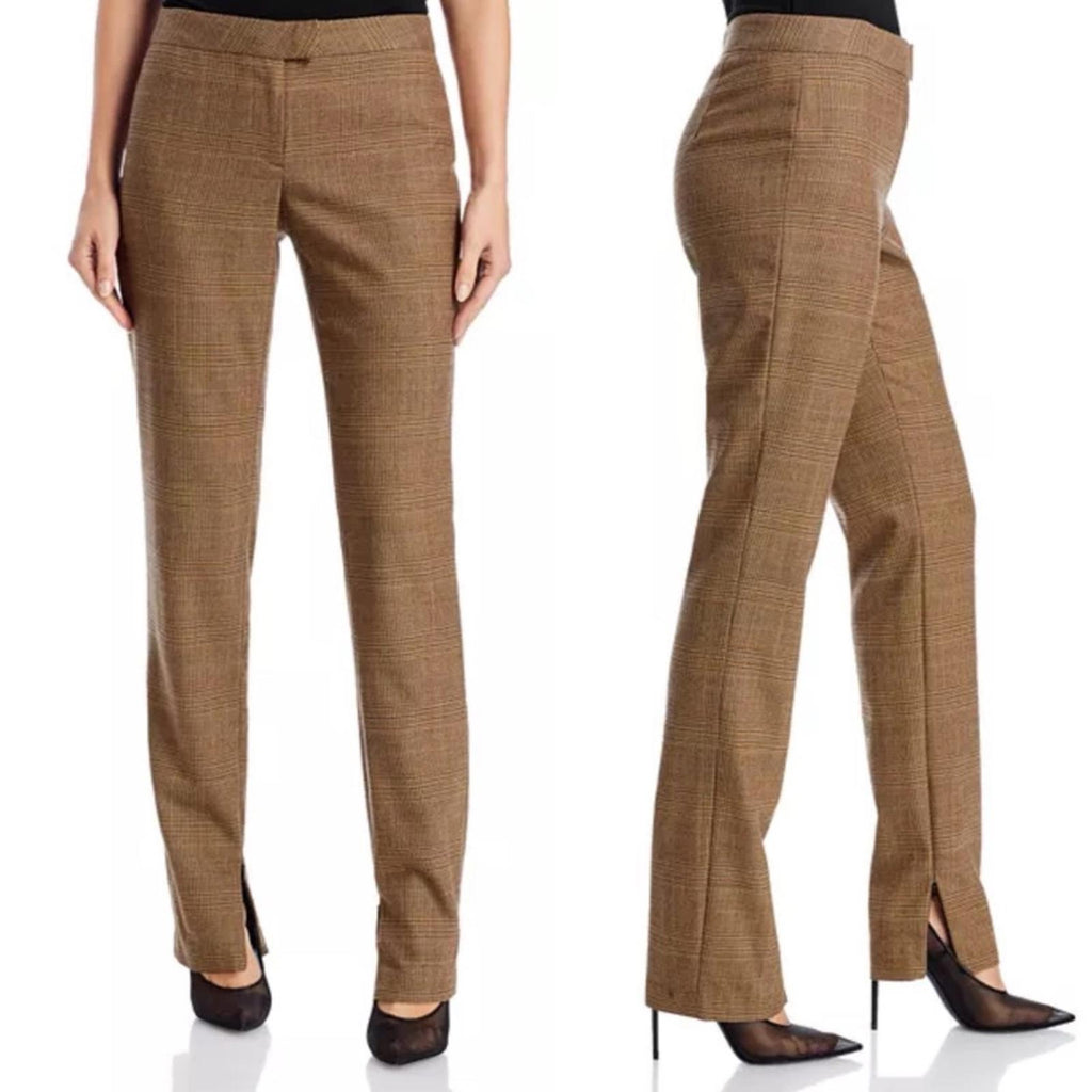 rag & bone Rebecca Glen Plaid Pants in Brown/Beige, Size 2 NEW w/Tag $375