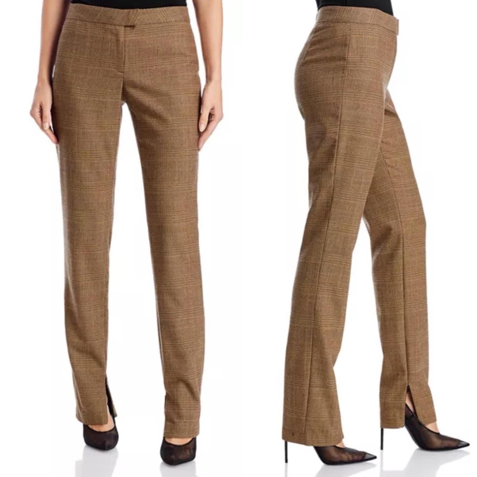 rag & bone Rebecca Glen Plaid Pants in Brown/Beige, Size 2 NEW w/Tag $375