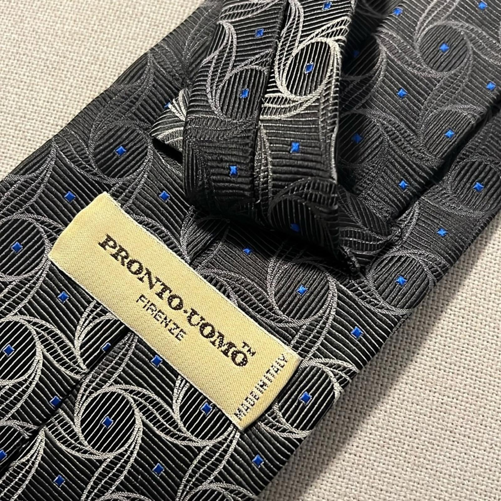 Pronto-Uomo (Made in Italy) 100% Silk Neck Tie