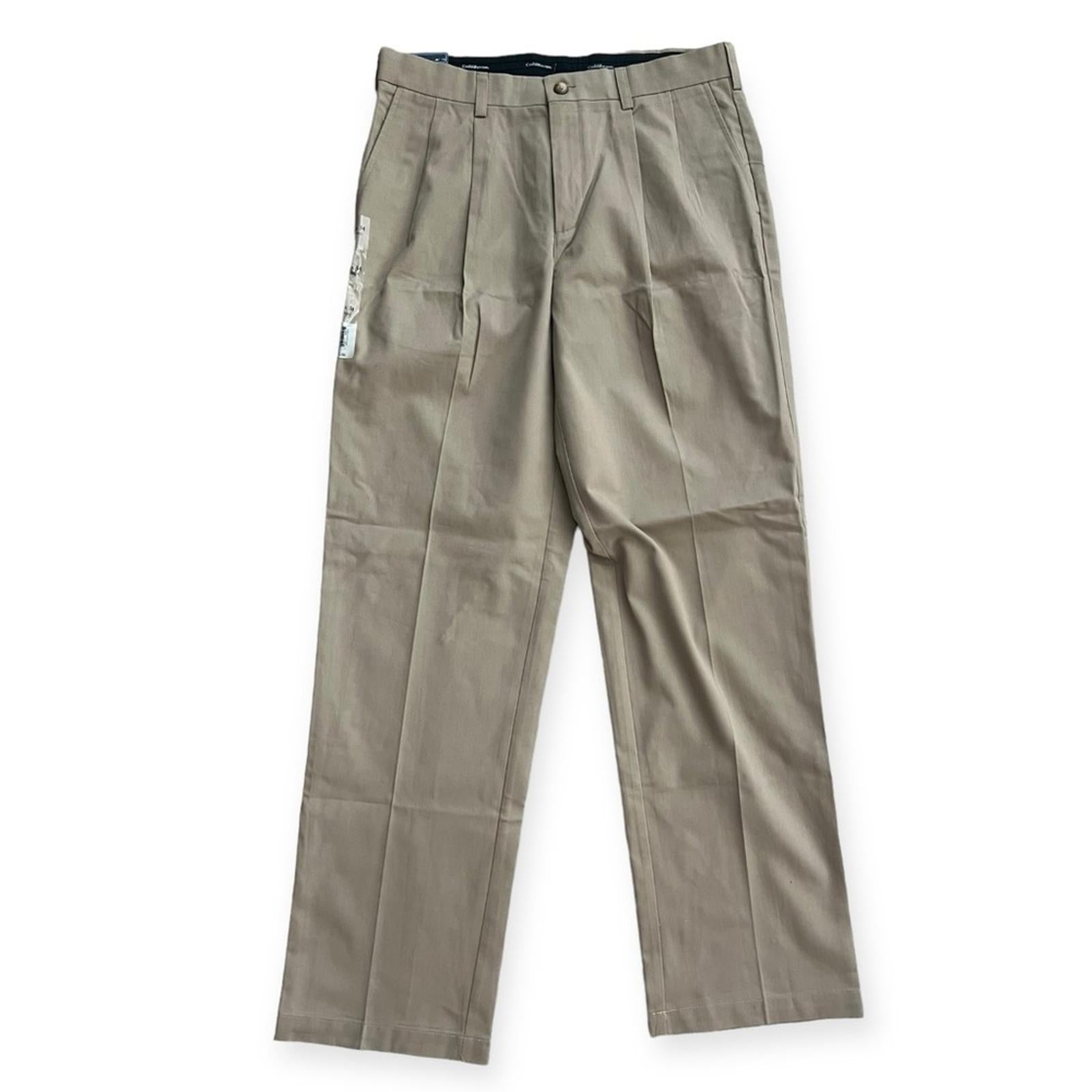 Croft & Barrow British Khaki Men’s Casual Pants, Size 34 X 34 New w/Tag