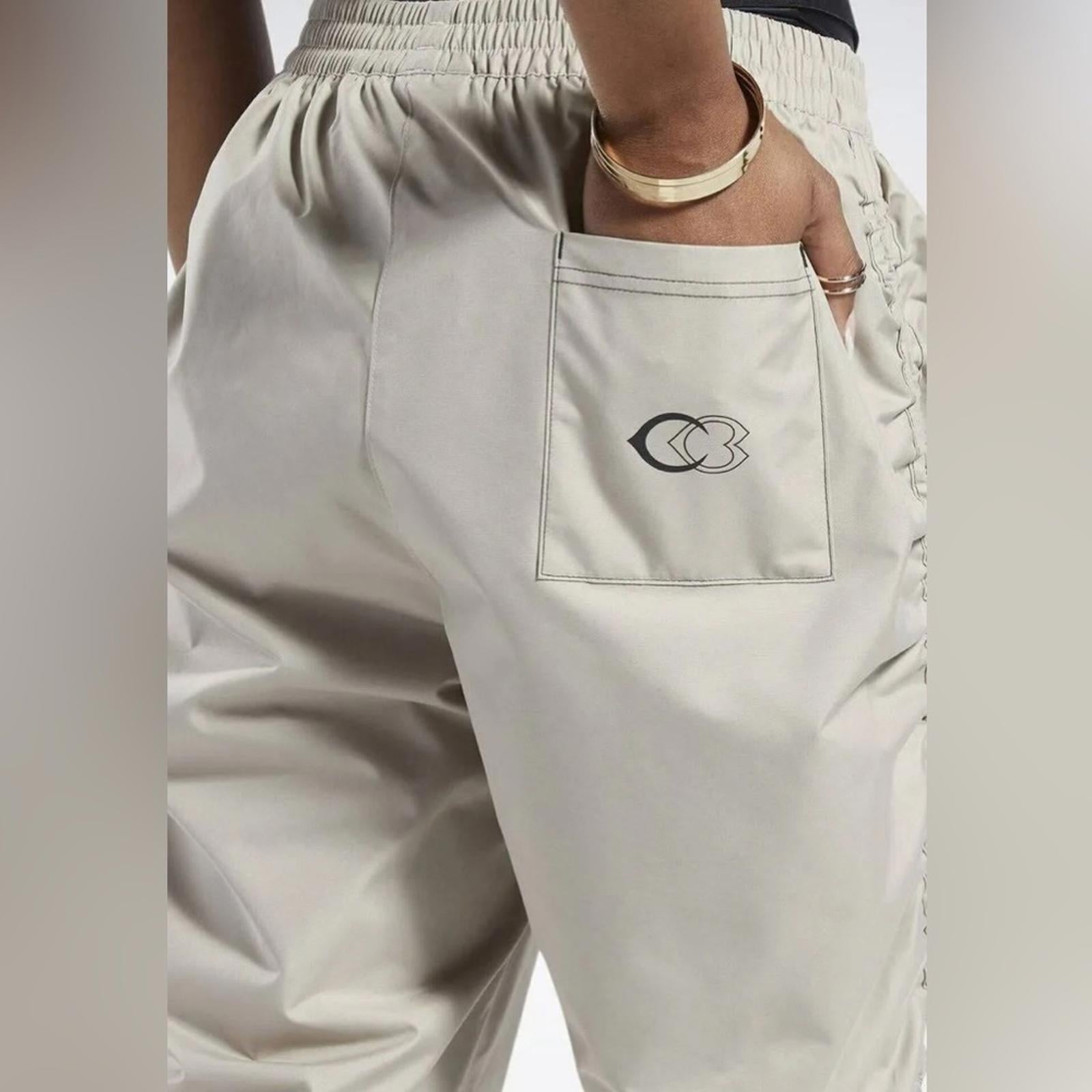 Reebok x Cardi B. Modern Beige Straight-Leg Pants, Plus Size 2X New w/Tag