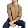 Lacoste Men's Waffle-Knit Thermal Sleep Shirt in Brown , NWT, Size XXL