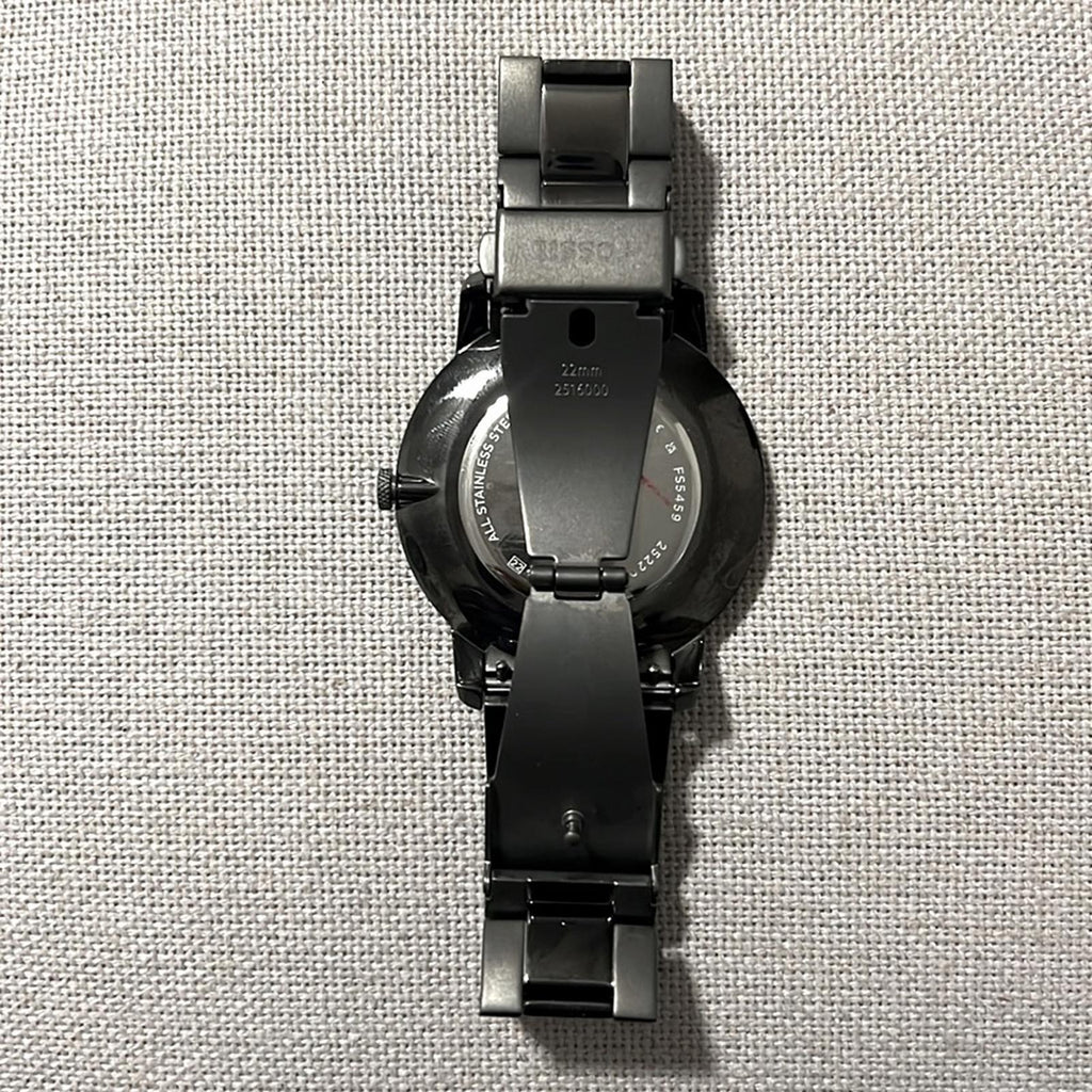 Fossil Men's The Minimalist Three-Hand, Smoke-Tone Stainless Steel Watch, FS5459