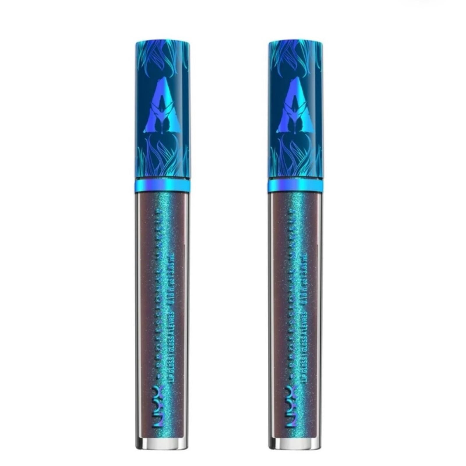 X2 NYX Makeup Avatar:The Way of Water Bioluminescent Lip Gloss Shimmering Waters