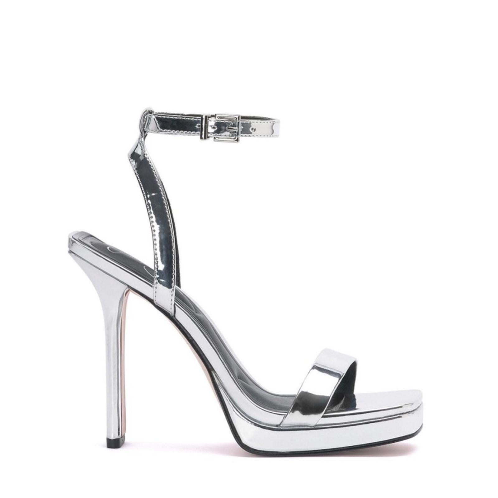 Jessica Simpson Adonia Metallic Platform Ankle Strap Sandals, NWT, Size 6.5