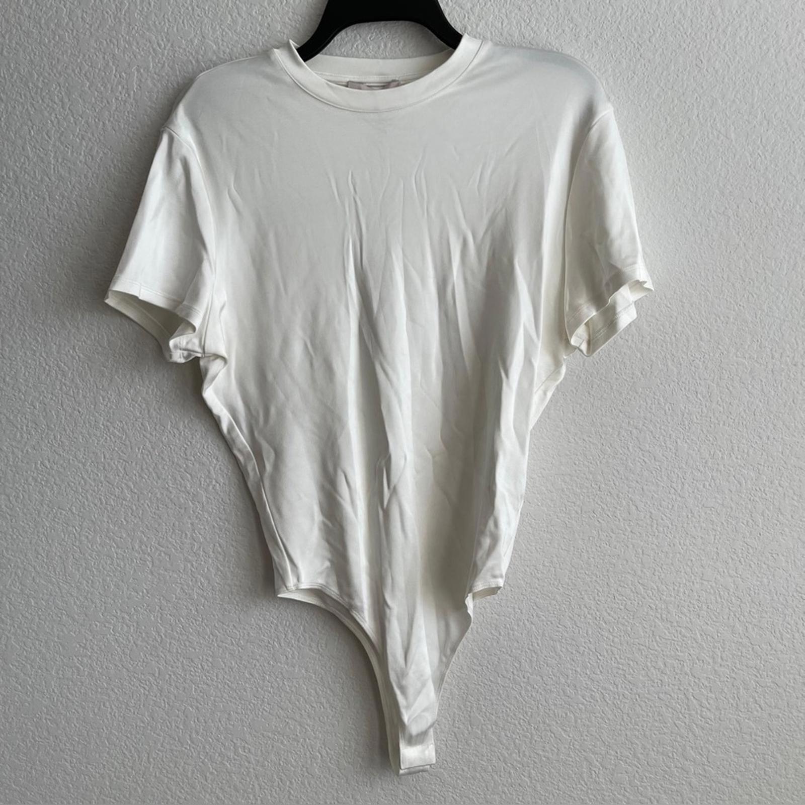 ET OCHS Sophia T-Shirt Bodysuit in Buttercream, Size XS NEW w/Tag $695