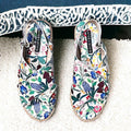 Alice+Olivia River Chelsea Wildflower Painted Nappa Espadrille w/DustBag Size37