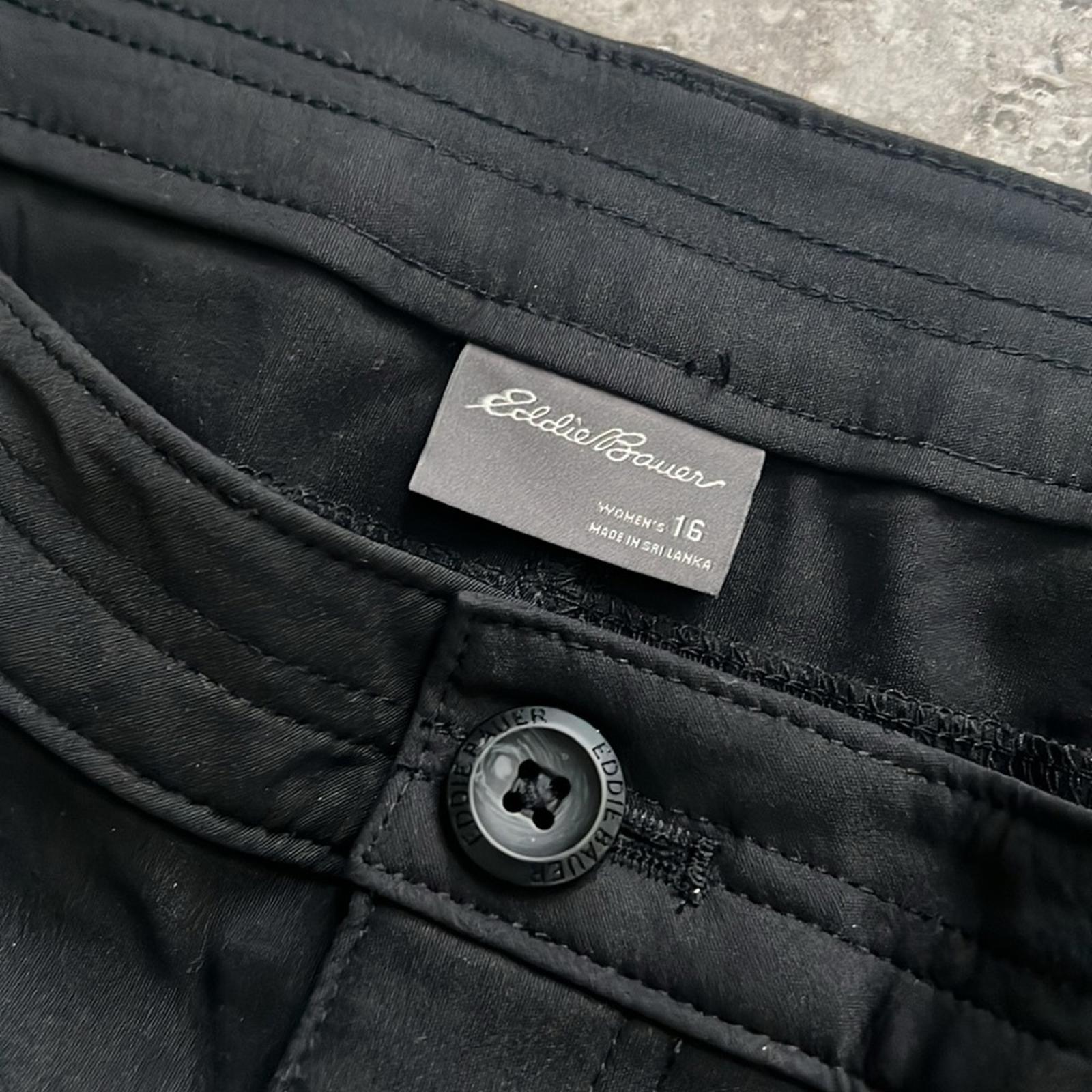 NWT Eddie Bauer Rainer Capris Pants in Black, Size 16 New with Tag