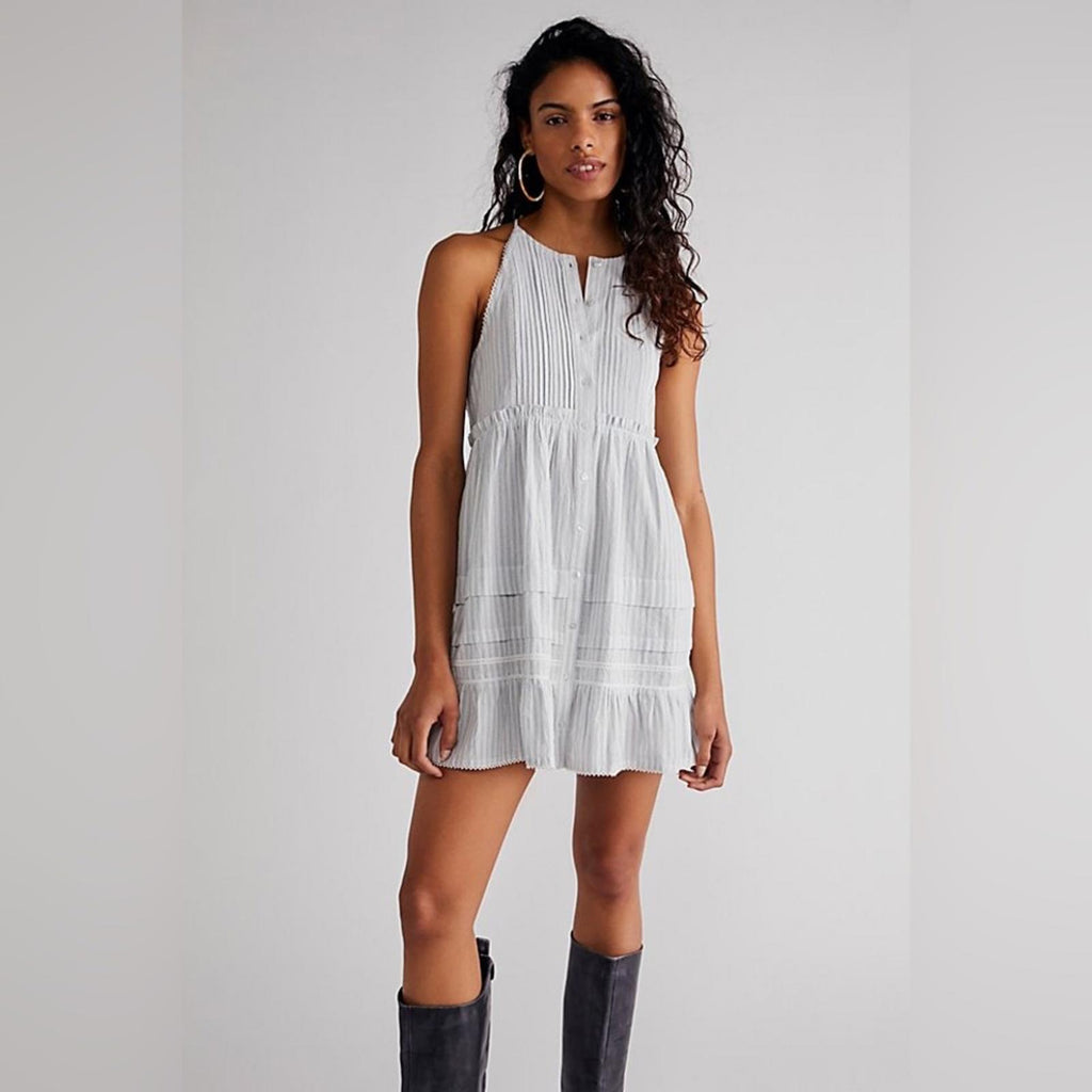 Free People Desert Days Mini Dress in White, Size S New w/Tag
