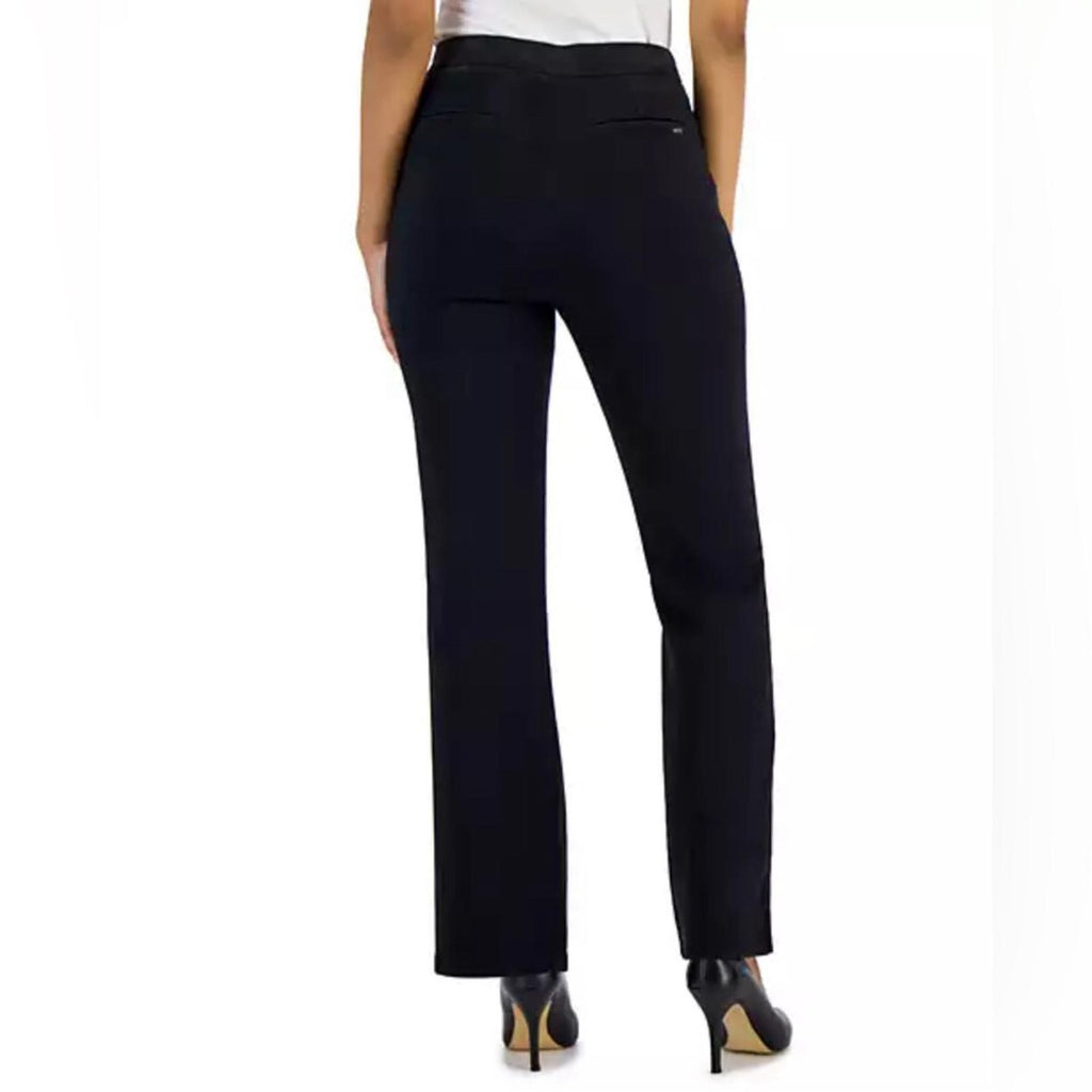NEW Anne Klein High Rise Pull On Flared Pants, Onyx Wash, US 12 New w/Tag $89