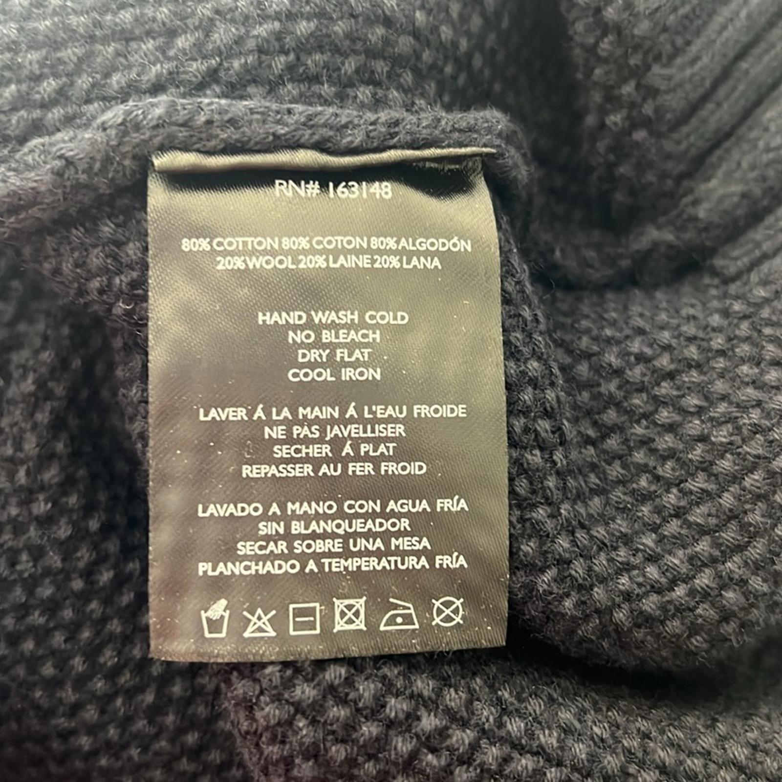 Slate & Stone Textured Weave Crewneck Men's Sweater in Navy, NWT, Size S
