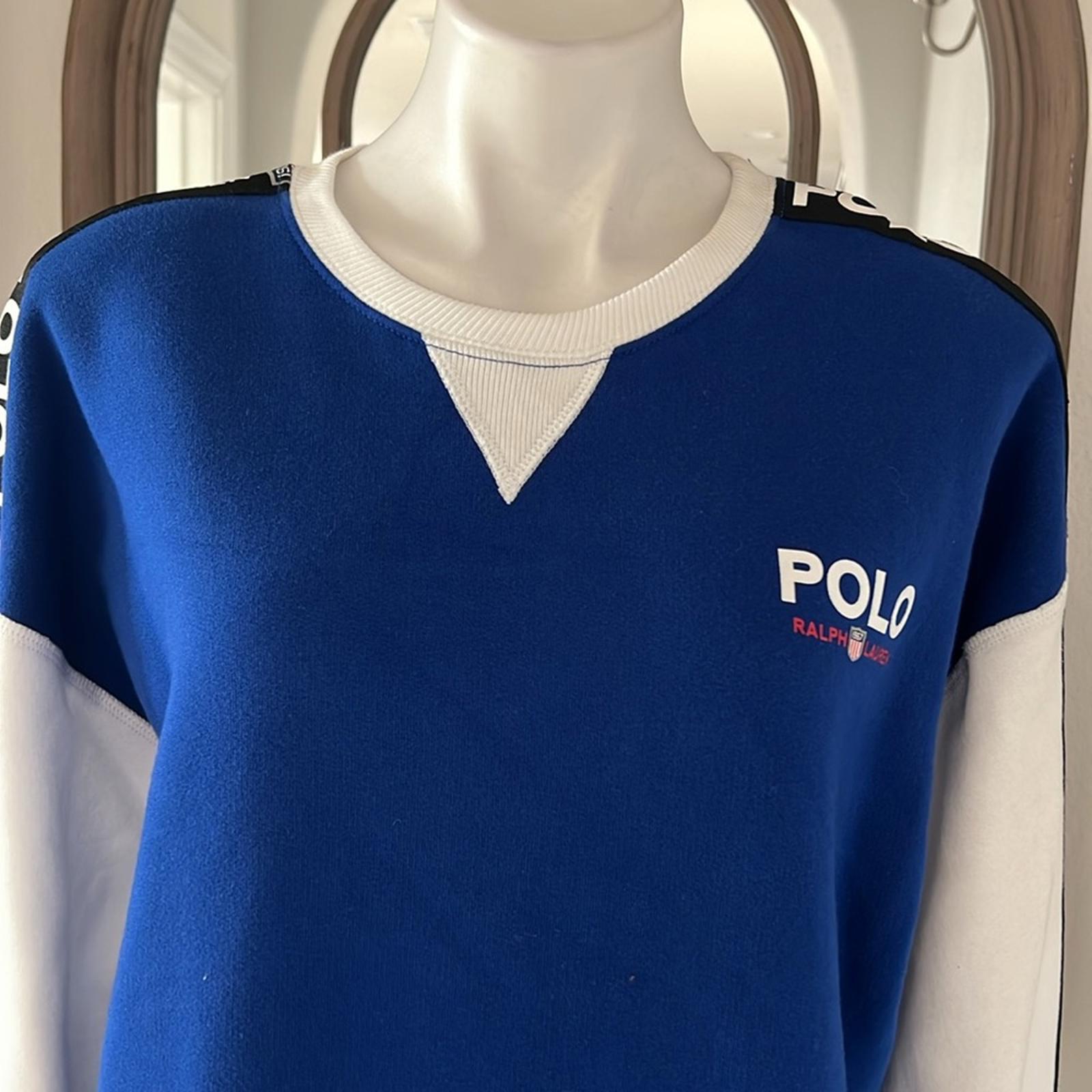 RARE* Polo Ralph Lauren Long Sleeve Rétro Dress in Blue, Size M New w/Tag $348