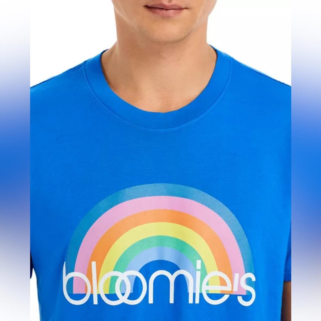 Bloomie's Unisex Rainbow Logo Tee, Size L New w/Tag