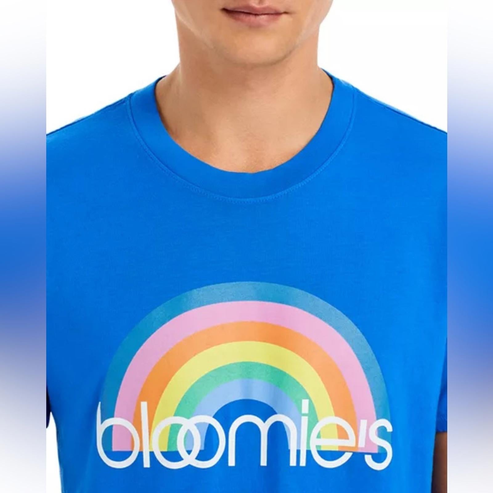 Bloomie's Unisex Rainbow Logo Tee, Size L New w/Tag