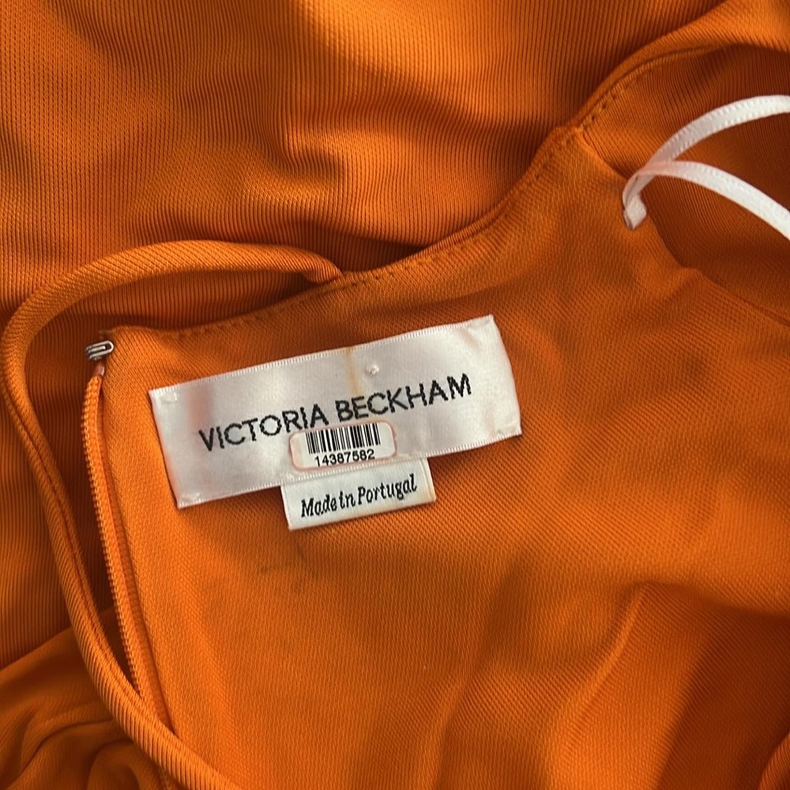 Victoria Beckham Dress in Burnt Orange, Size UK8 US4 Retail $1350