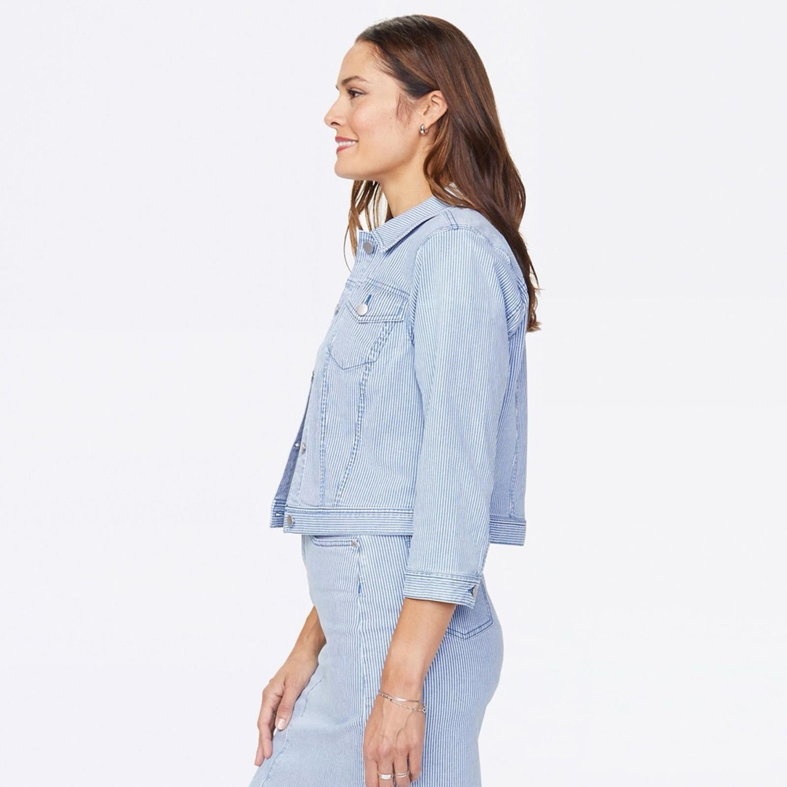 NYDJ 3/4 Slim Trucker Denim Jacket, Trella Size XL MRCT2876 New w/Tag SOLD OUT!