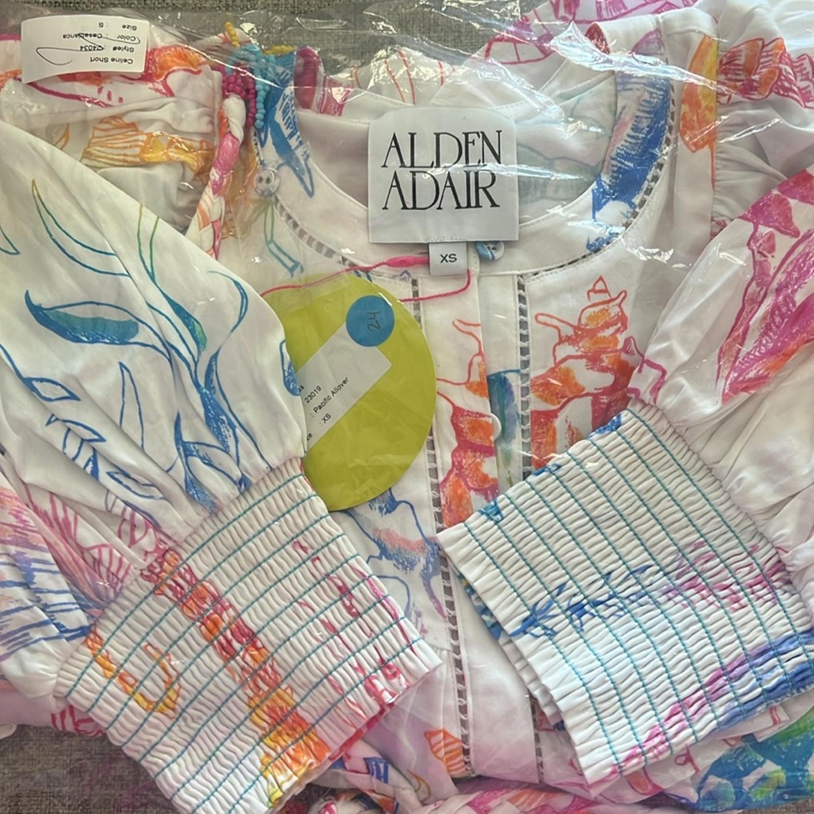 Alden Adair Kaiya Dress in Pacific Allover, Size XS New in Packaging