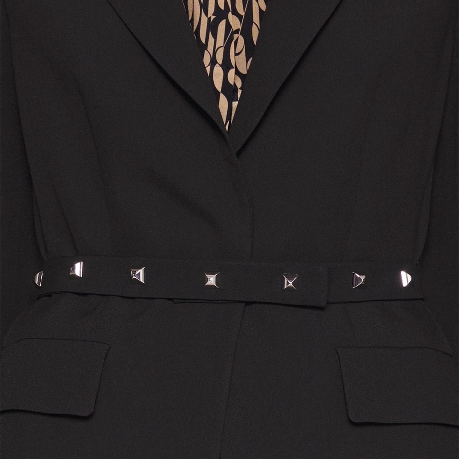 BOSS Jiriva Belted Jacket in Black, Size EU32 | US0 New w/Tag $645 SOLD OUT!