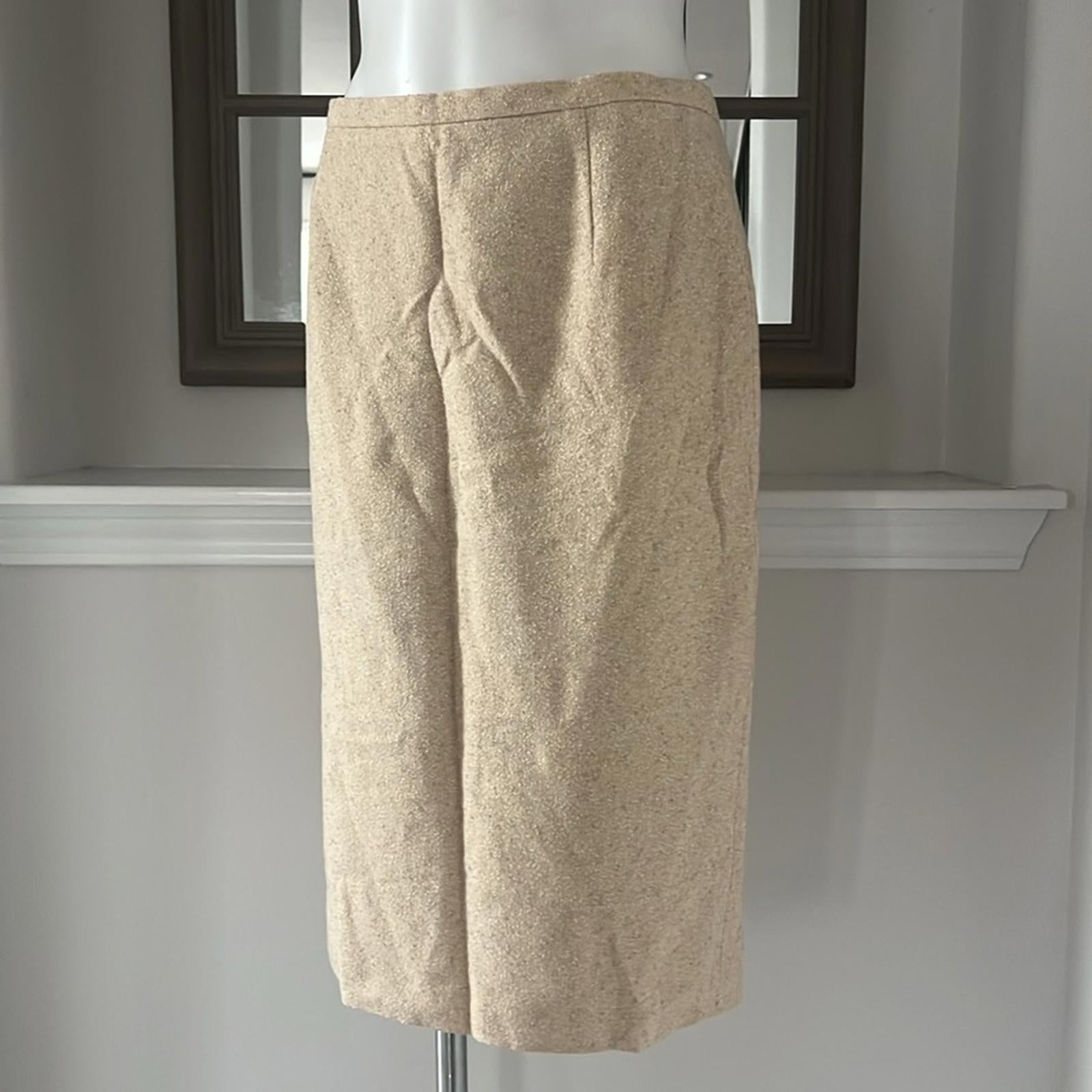 ESCADA Wool-Silk Blend Pencil Skirt, Size EU 40 EXCELLENT!