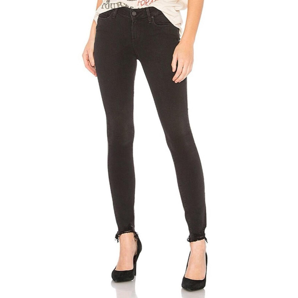 Paige Anthropologie Verdugo Super Distressed Ankle Jeans Black, Revolve NWT $239