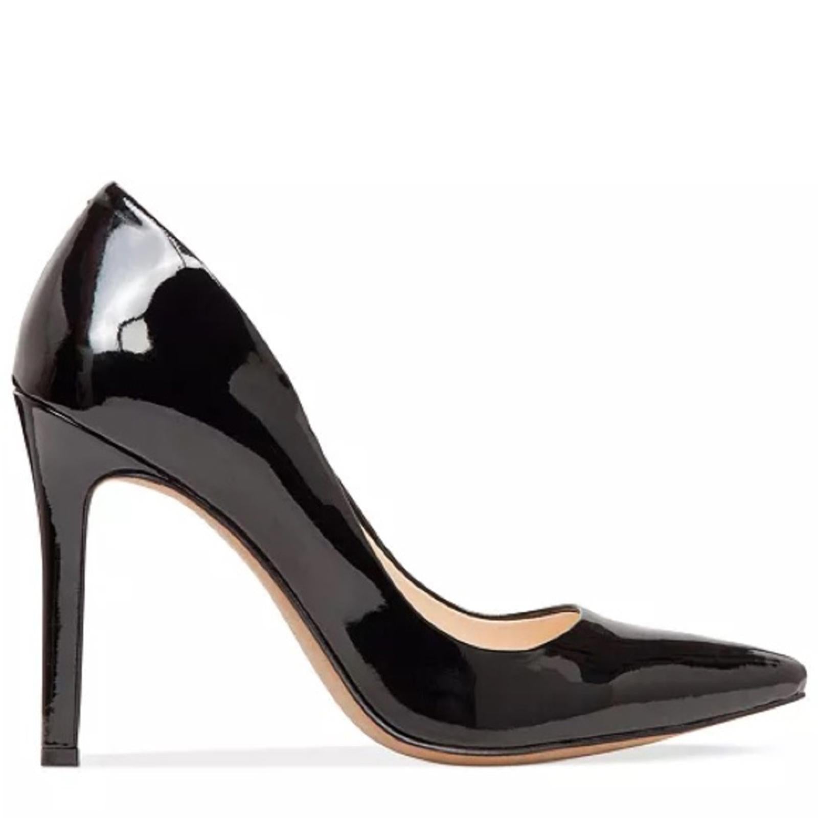 Jessica Simpson Cassani Pointed Toe High Heel Pumps, Black Patent, Size 11