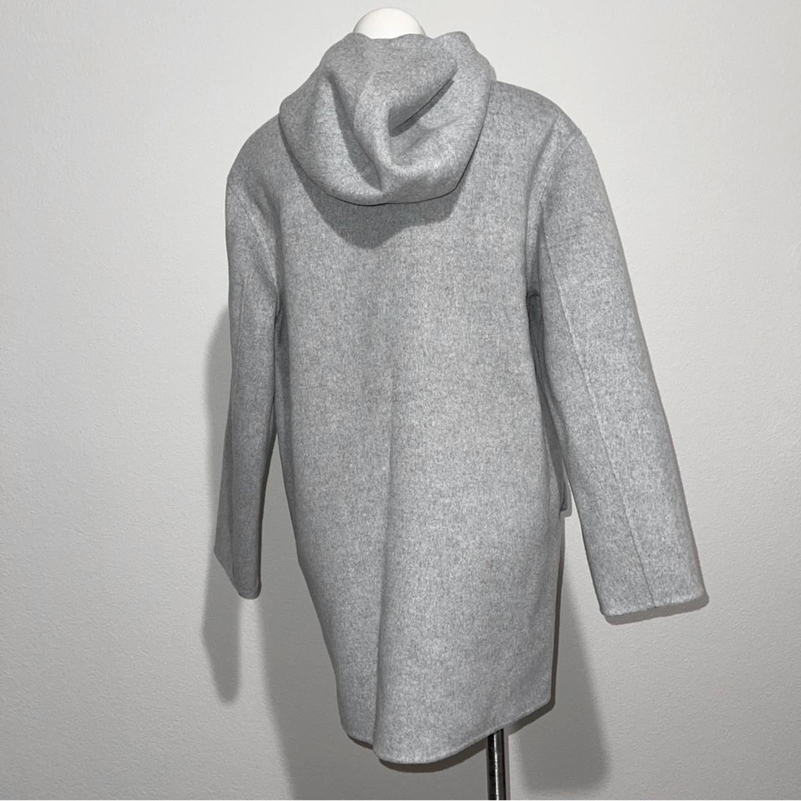 Theory Parka in Double-Face Wool-Cashmere in Melange Grey, Size M New w/Tag $895