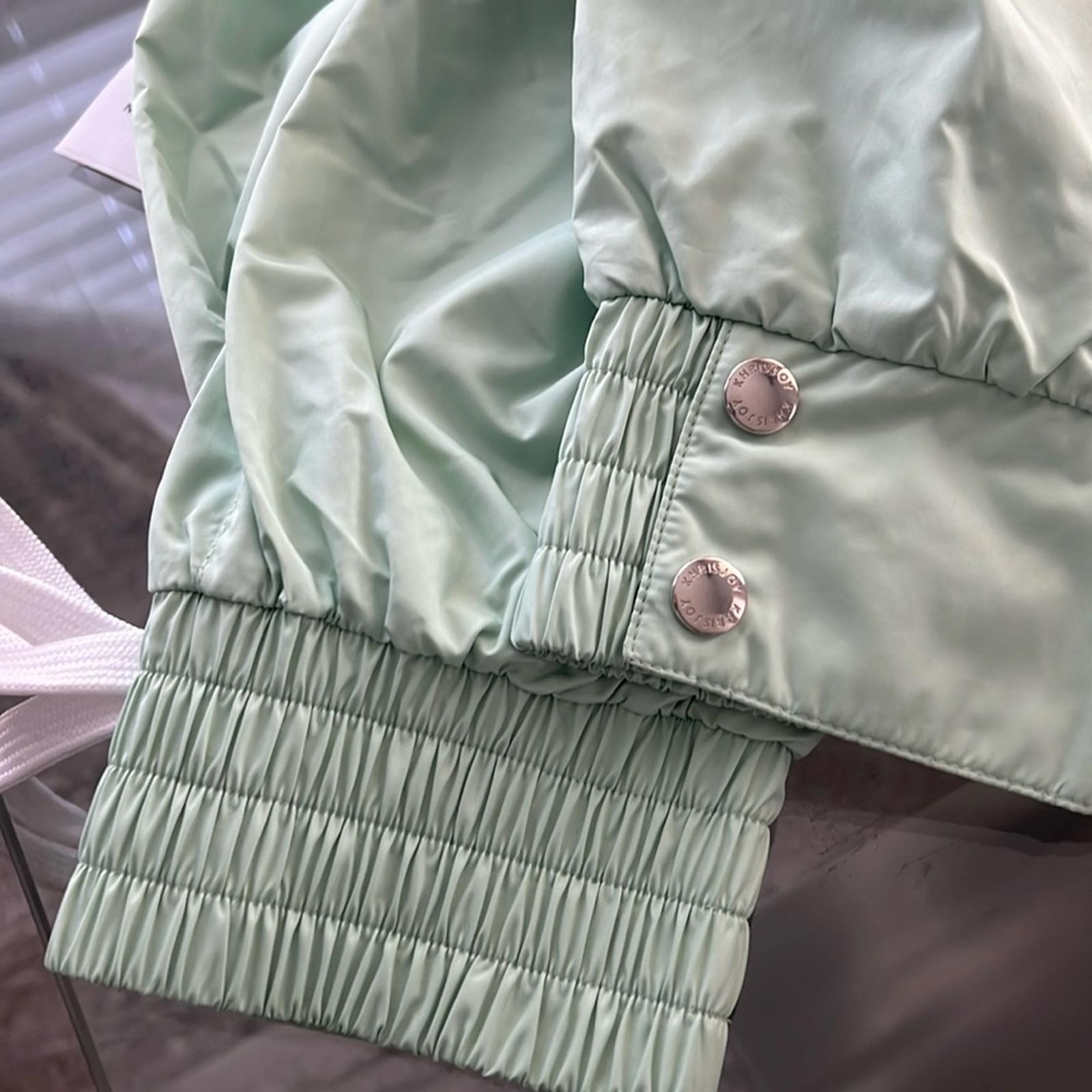 KHRISJOY Casual Pants in Mint Green, Size S - Made in Italy NEW w/o Tag $537