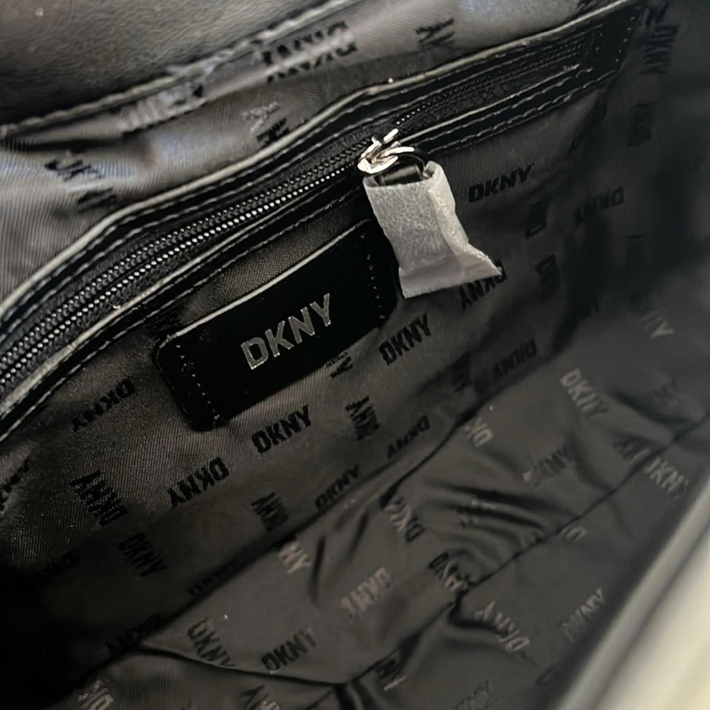 DKNY Lexington Park Shoulder Bag in Black/Silver Detail New w/Tag