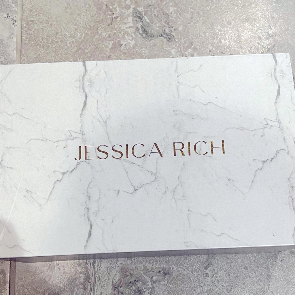 Jessica Rich Fancy Stiletto Clear Vinyl Pumps, Gold Size 37 NEW in Box