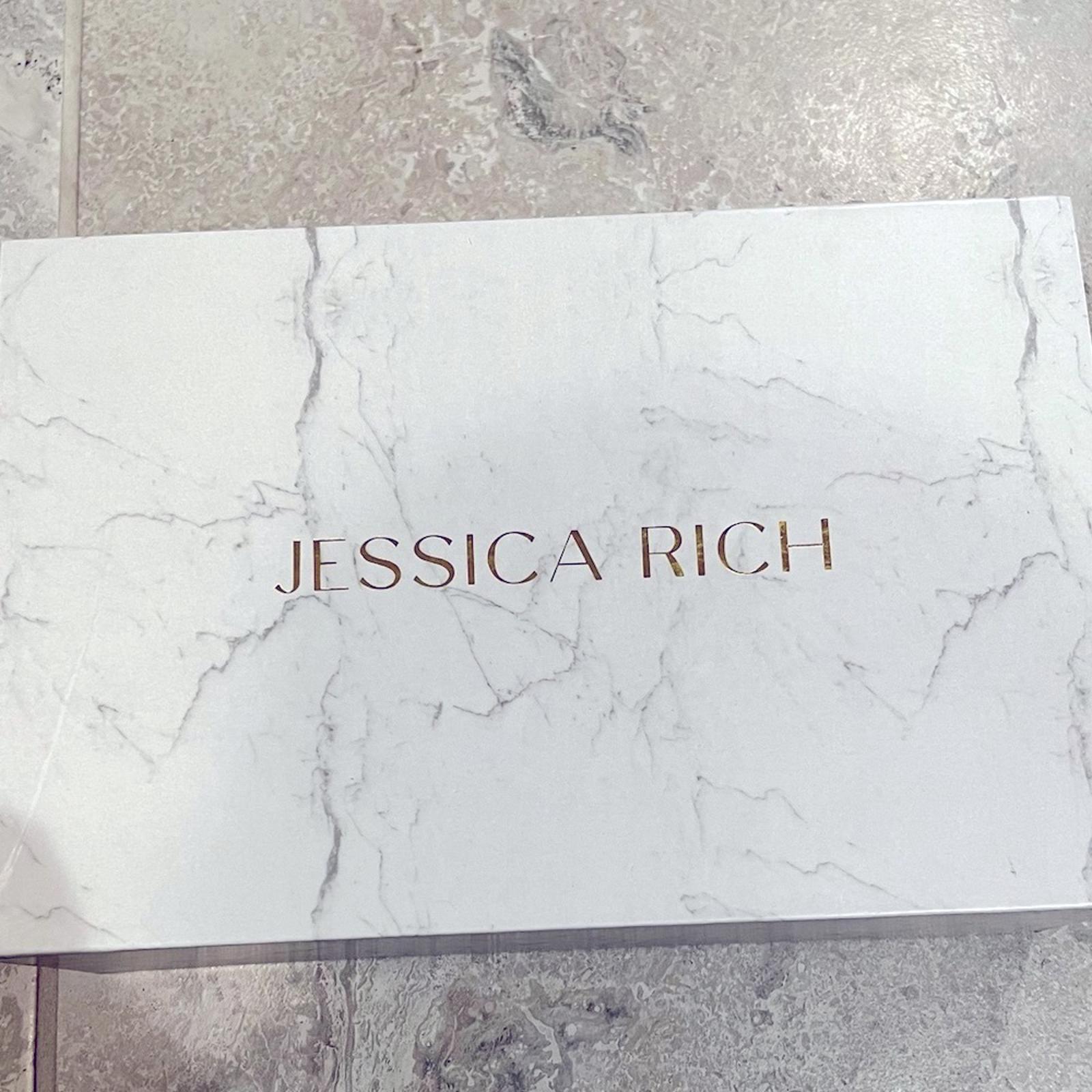 Jessica Rich Fancy Stiletto Clear Vinyl Pumps, Gold Size 37 NEW in Box