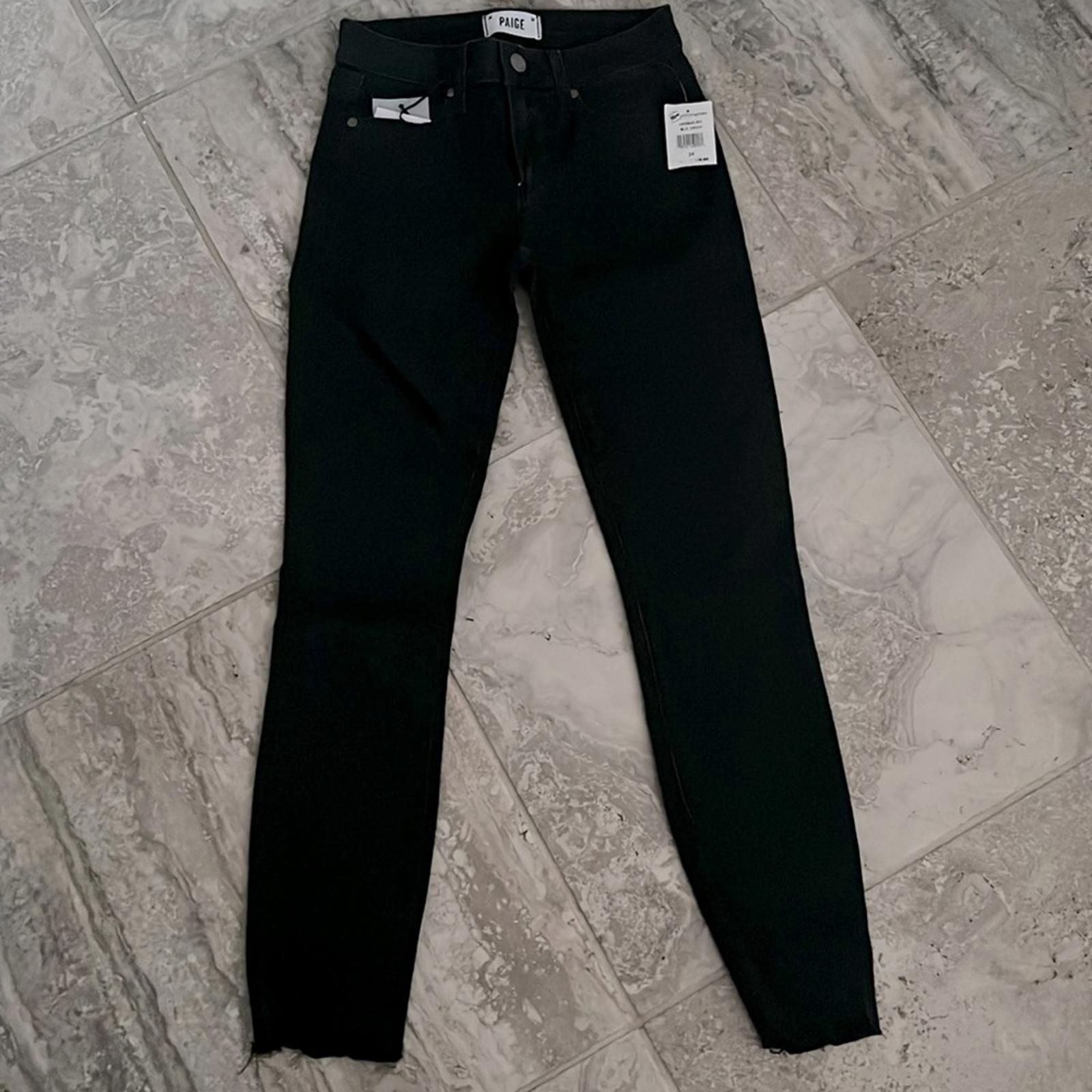 Paige Anthropologie Verdugo Super Distressed Ankle Jeans Black, Revolve NWT $239