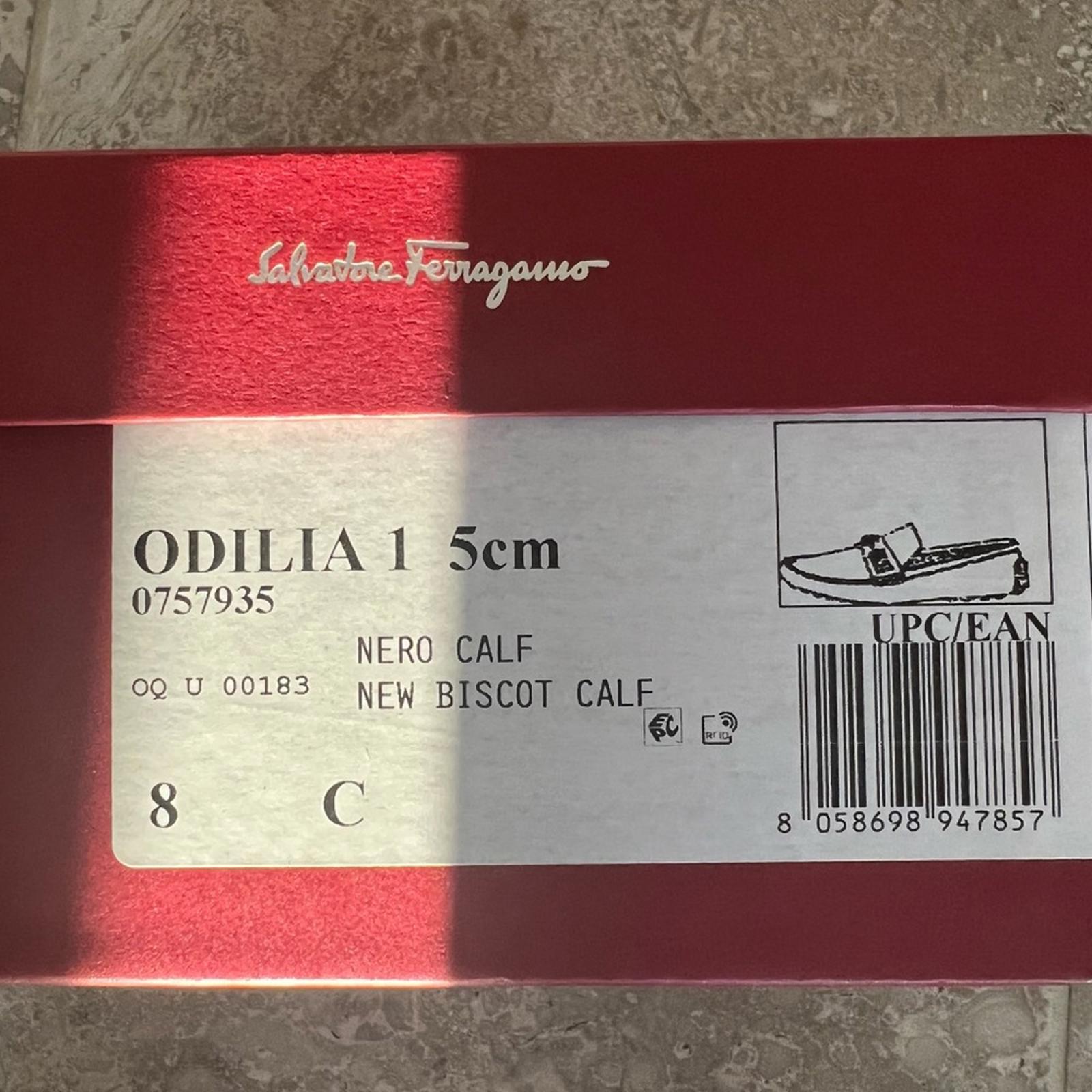 Salvatore Ferragamo Odilia Nubuck Driving Loafers, Black Size 8 EXCELLENT!