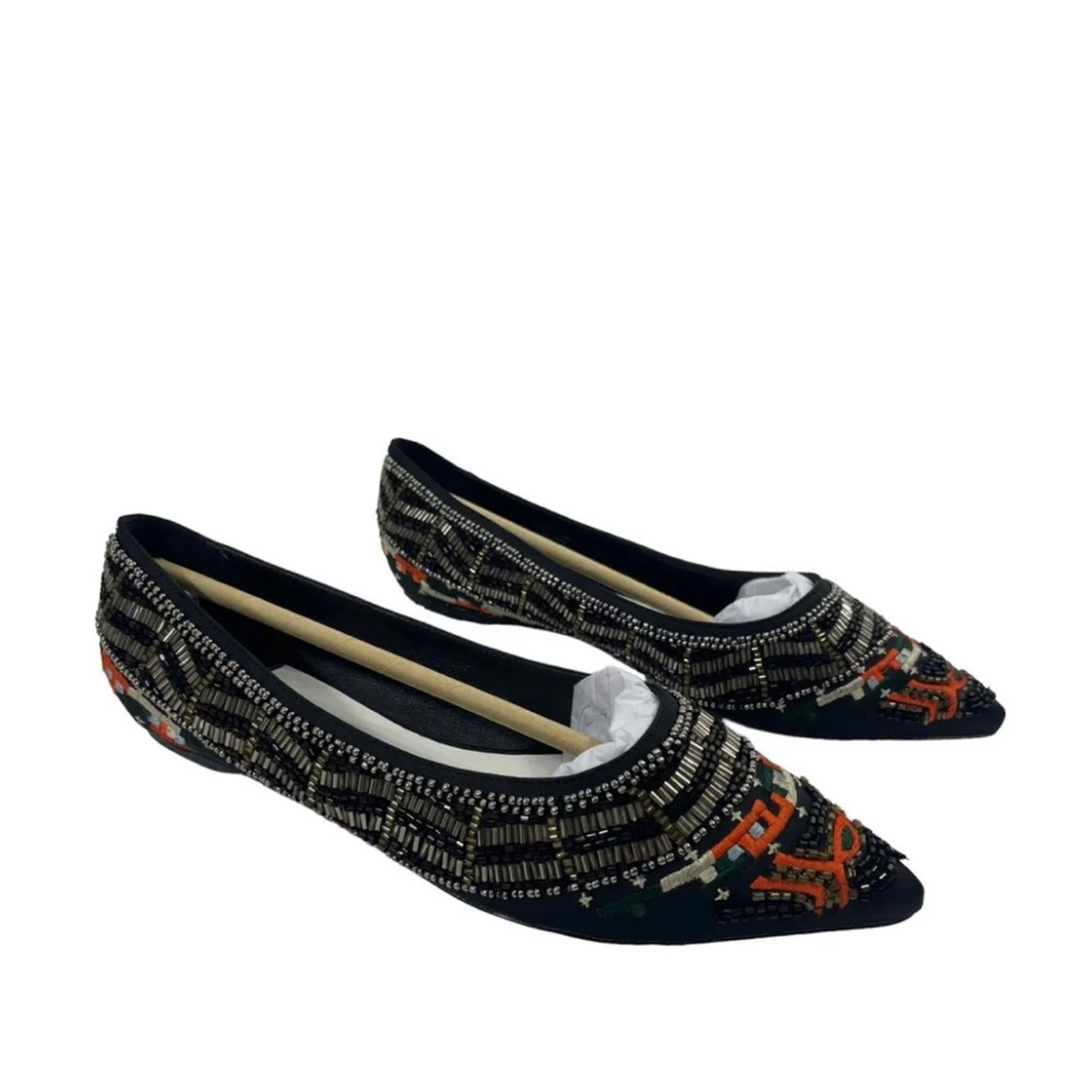 Alice + Olivia Lenora Slip-On Stitch Ballet Flats, Size 39.5 New in Box $395