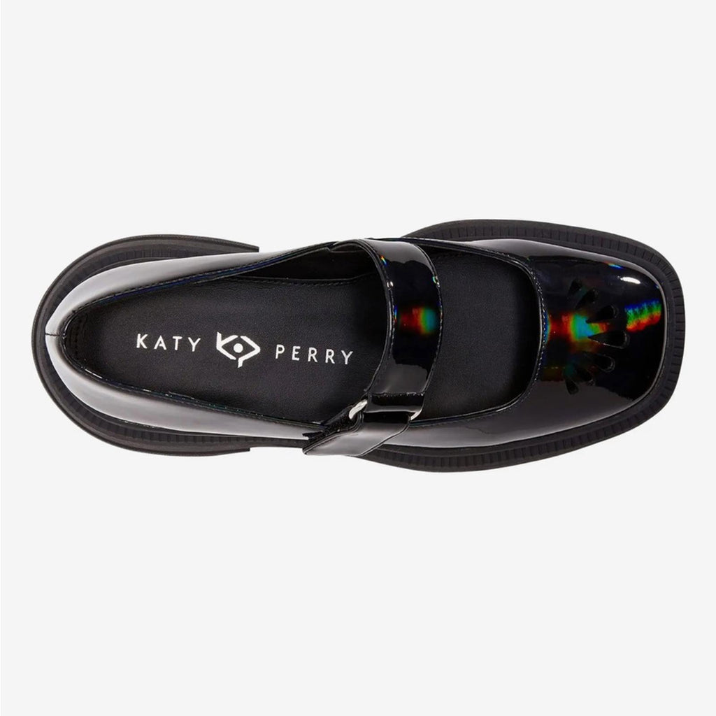 NWT Katy Perry The Geli Combat Mary Jane Shoes, Black, Size 7.5/37.5 New in Box