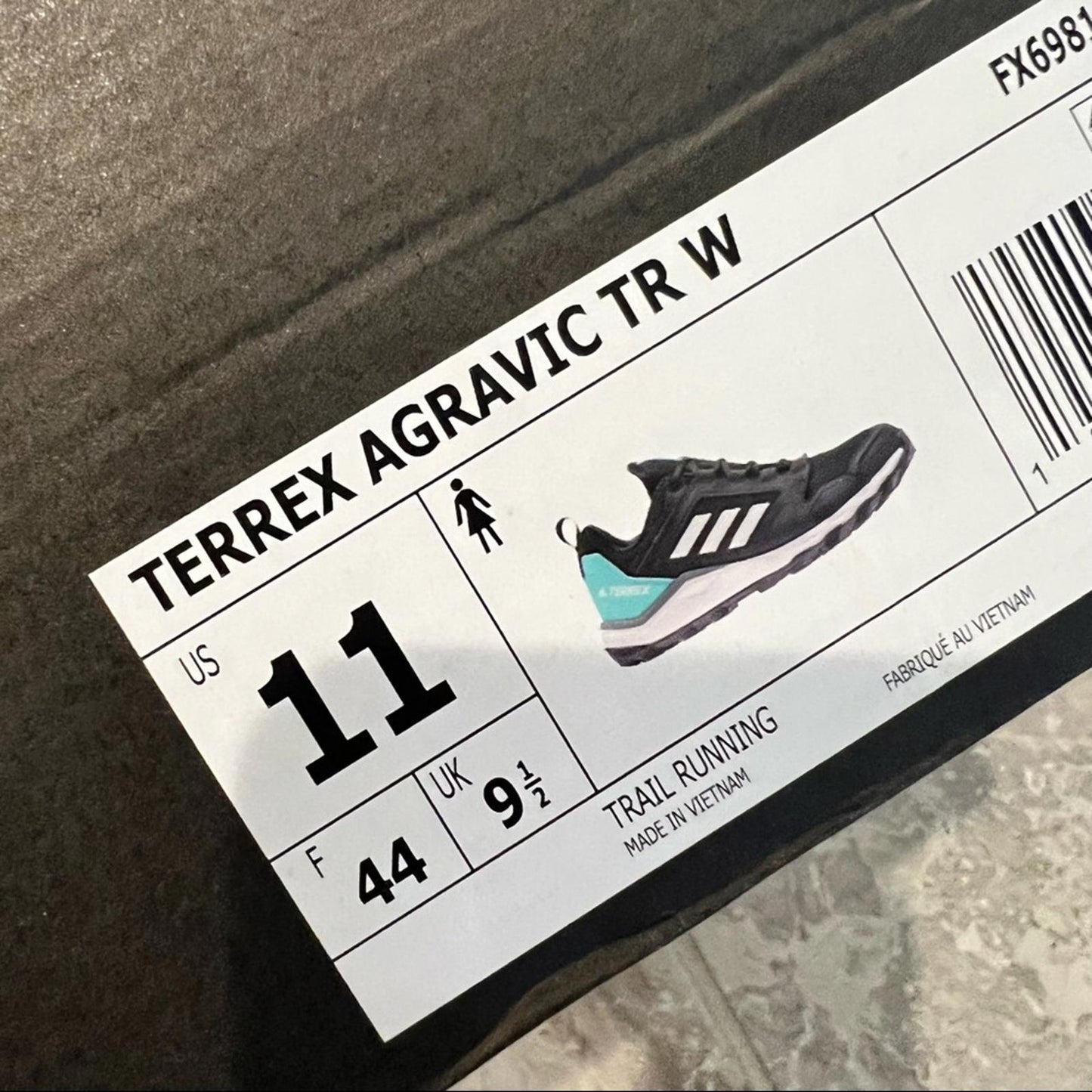 Adidas Terrex Agravic Sneakers Trail Running Shoes, Size 11 New in Box