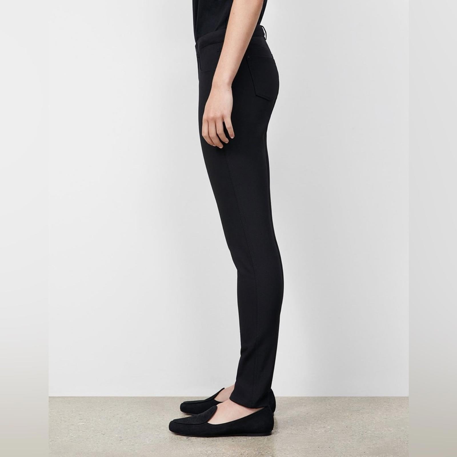 Lafayette 148 Acclaimed Stretch Mercer Pants, Navy/Black Size 4, New w/Tag