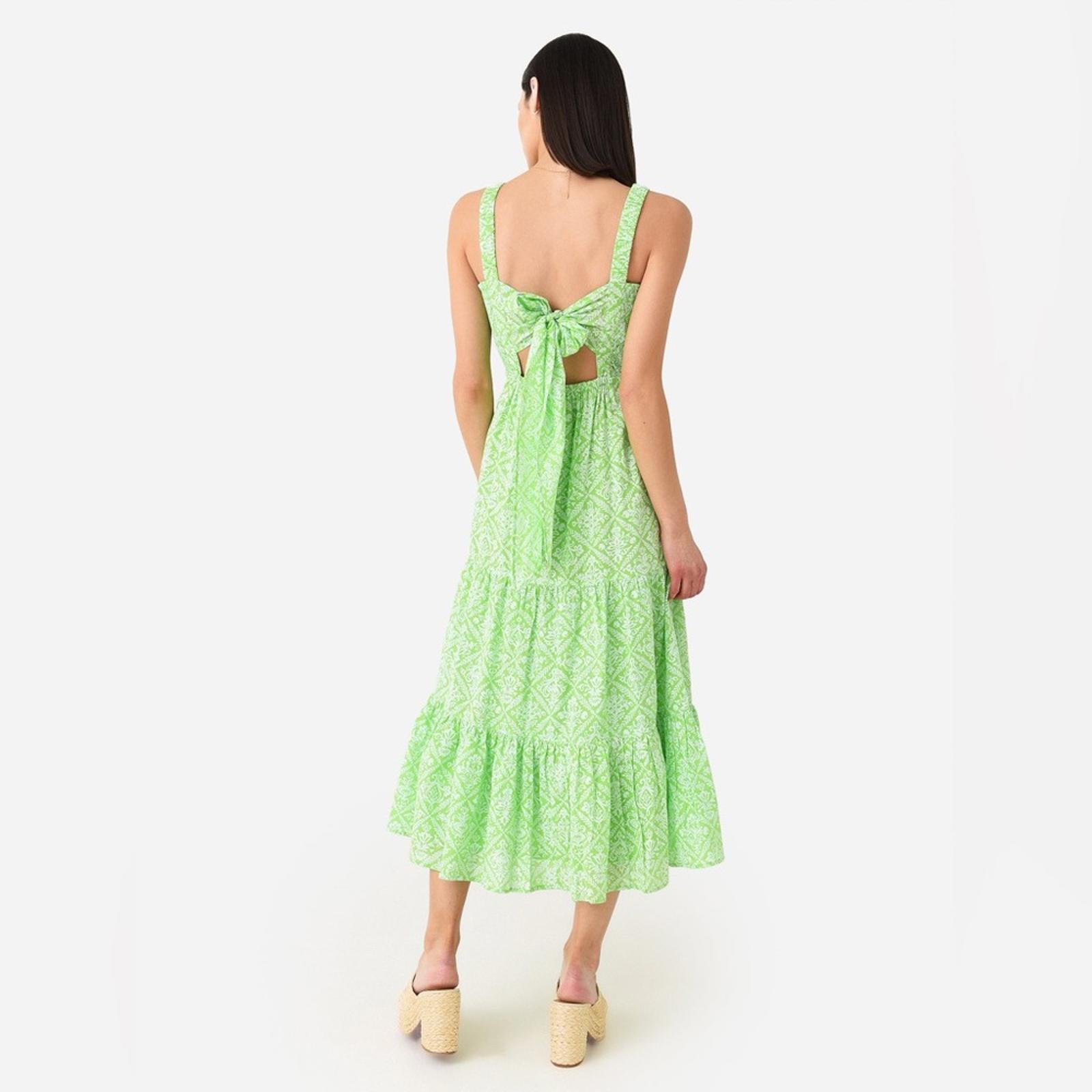 Banjanan Regina Patterned Midi Dress, Tile Print Flash, Size XL New w/Tag $365