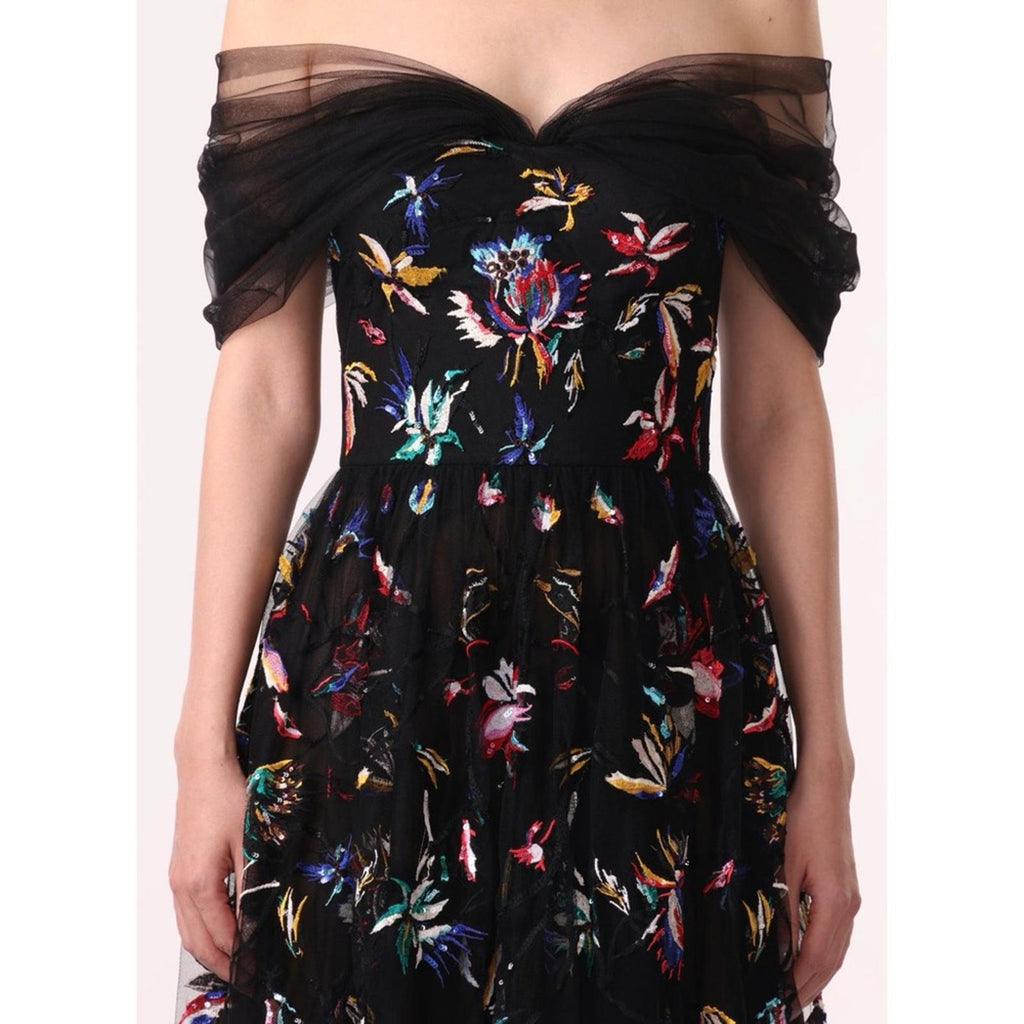 Jason Wu Collection Tulle Off-Shoulder Cocktail Dress Size 10, NWT Retail $3,395