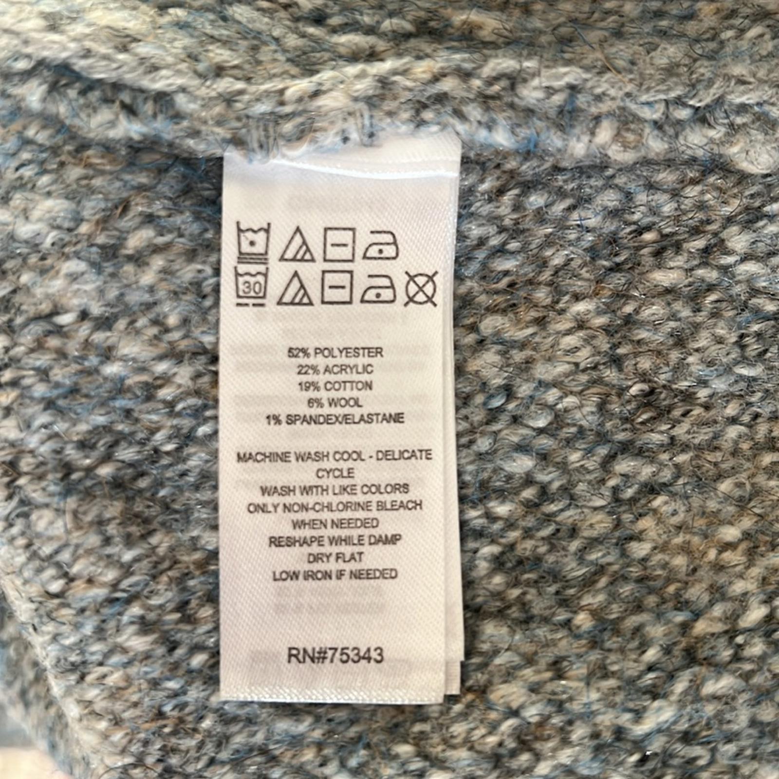 William Rast Slouchy Rolled Mock Neck Wool-Blend Knit Sweater Size M EXCELLENT!