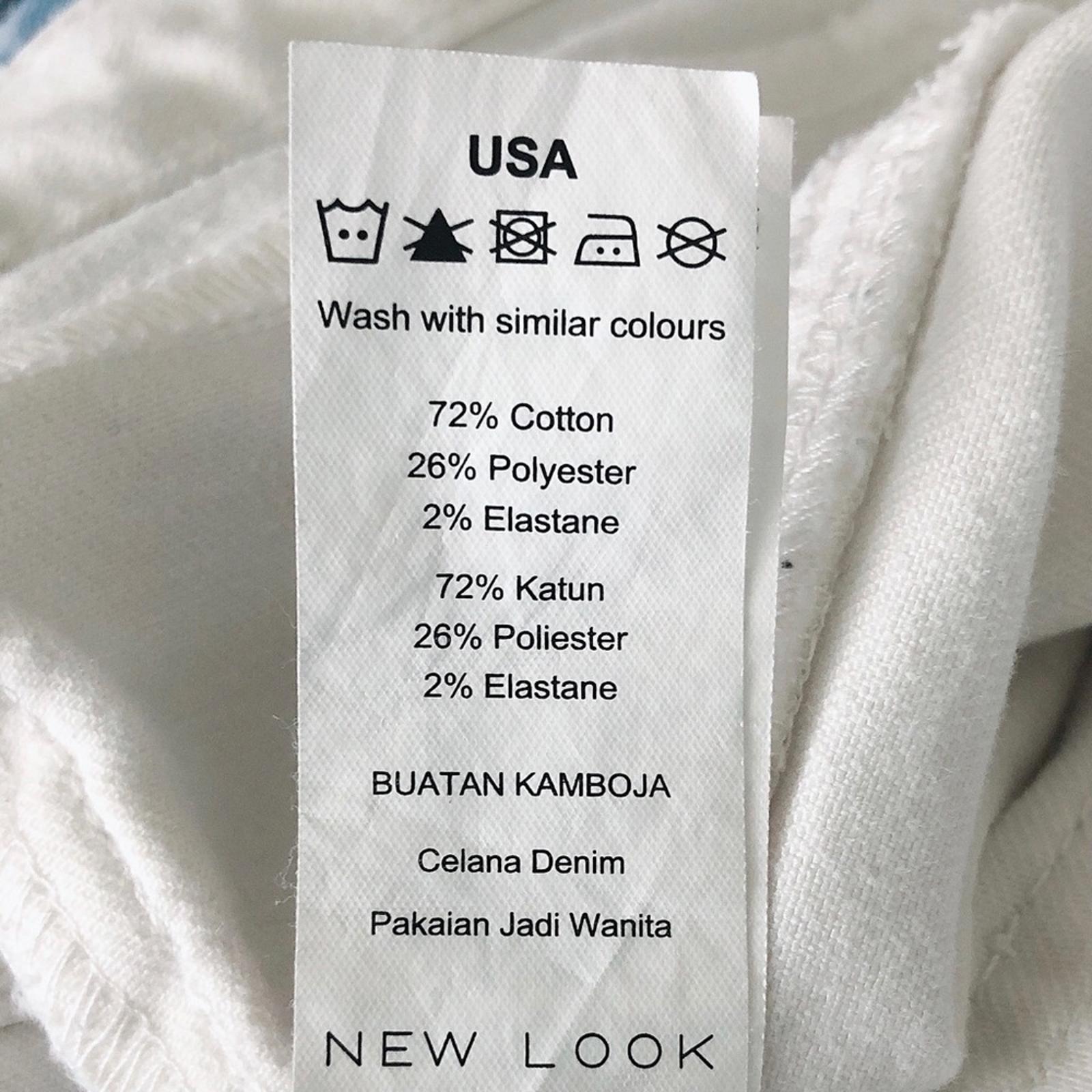 New Look High Waist Super Skinny Jeans in White, Size UK18 / US14