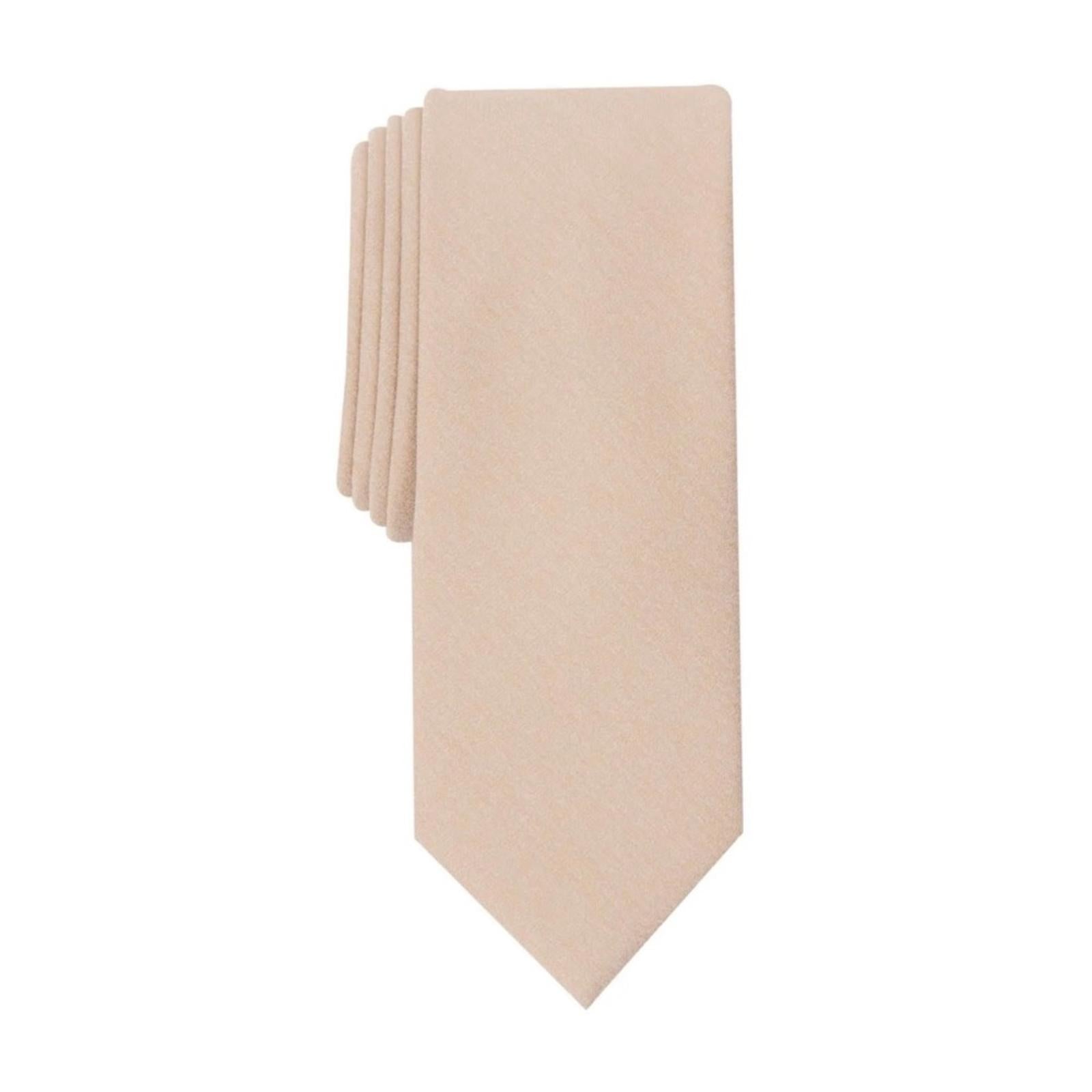 Bar III Sable Solid Neck Tie, Taupe Style 13C1-1002 New with Tag