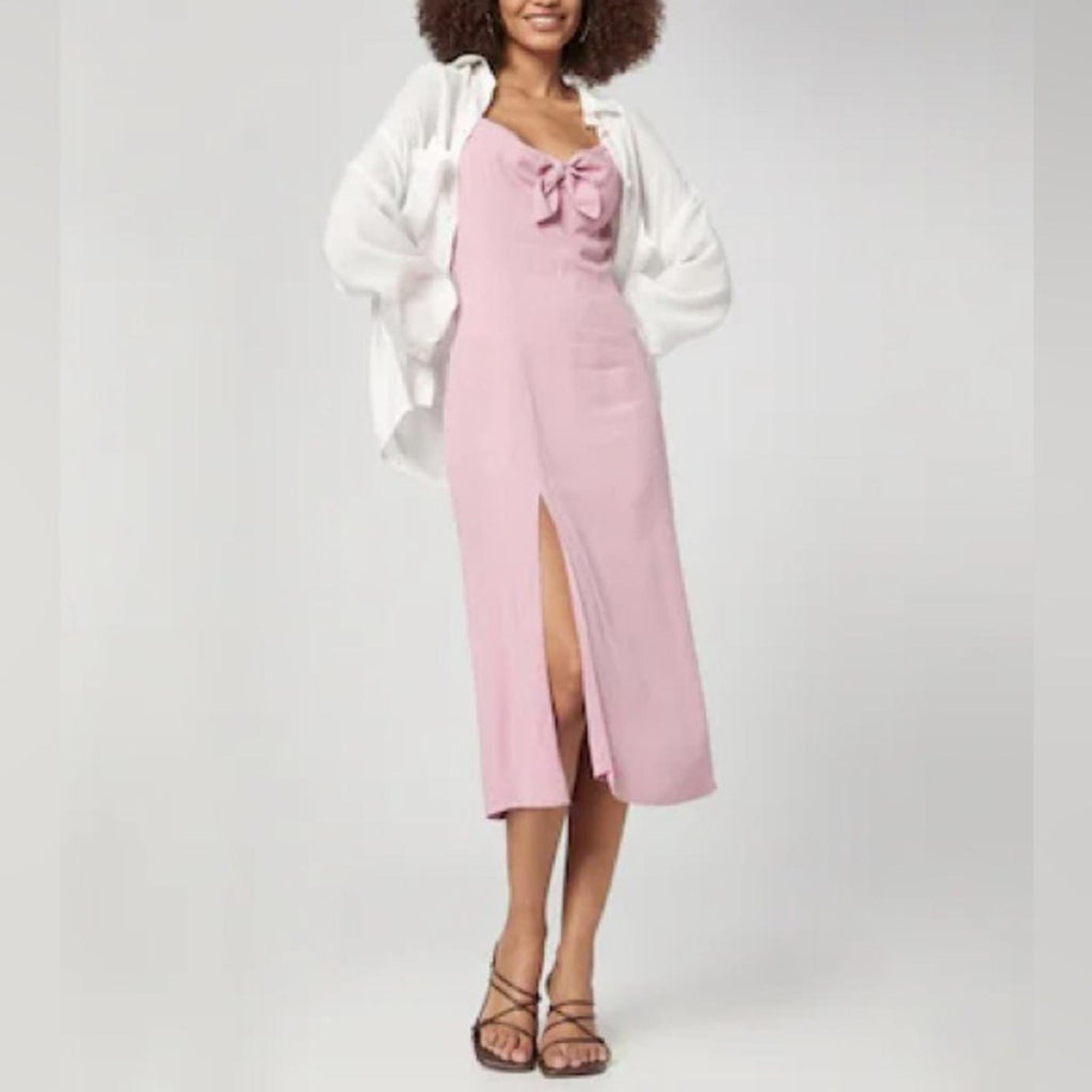NEW Miss Selfridges Midi Dress in Pink, Size 8 New w/Tag