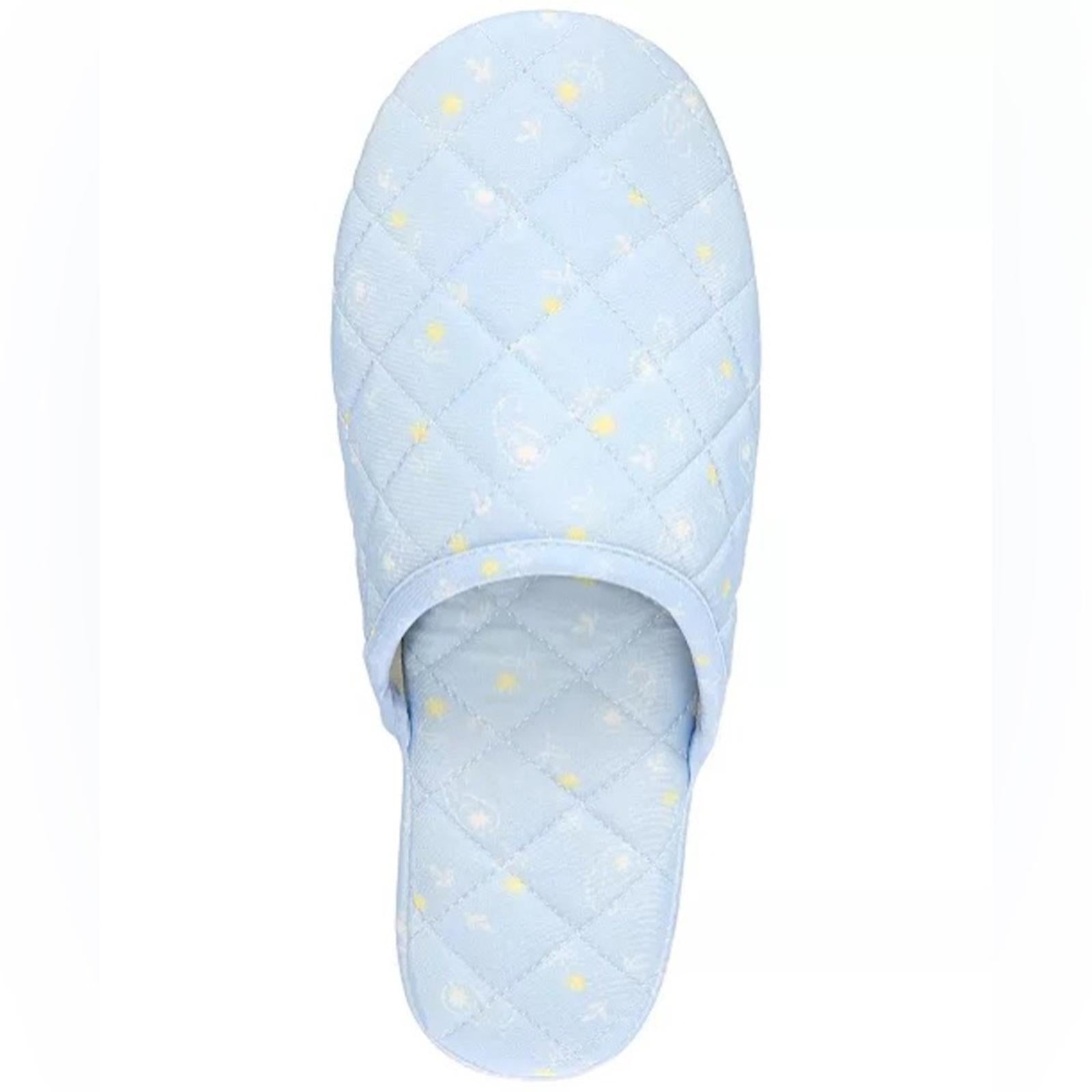 New Charter Club Quilted Paisley Floral Slippers, Blue Size XL (US 11-12) NWT