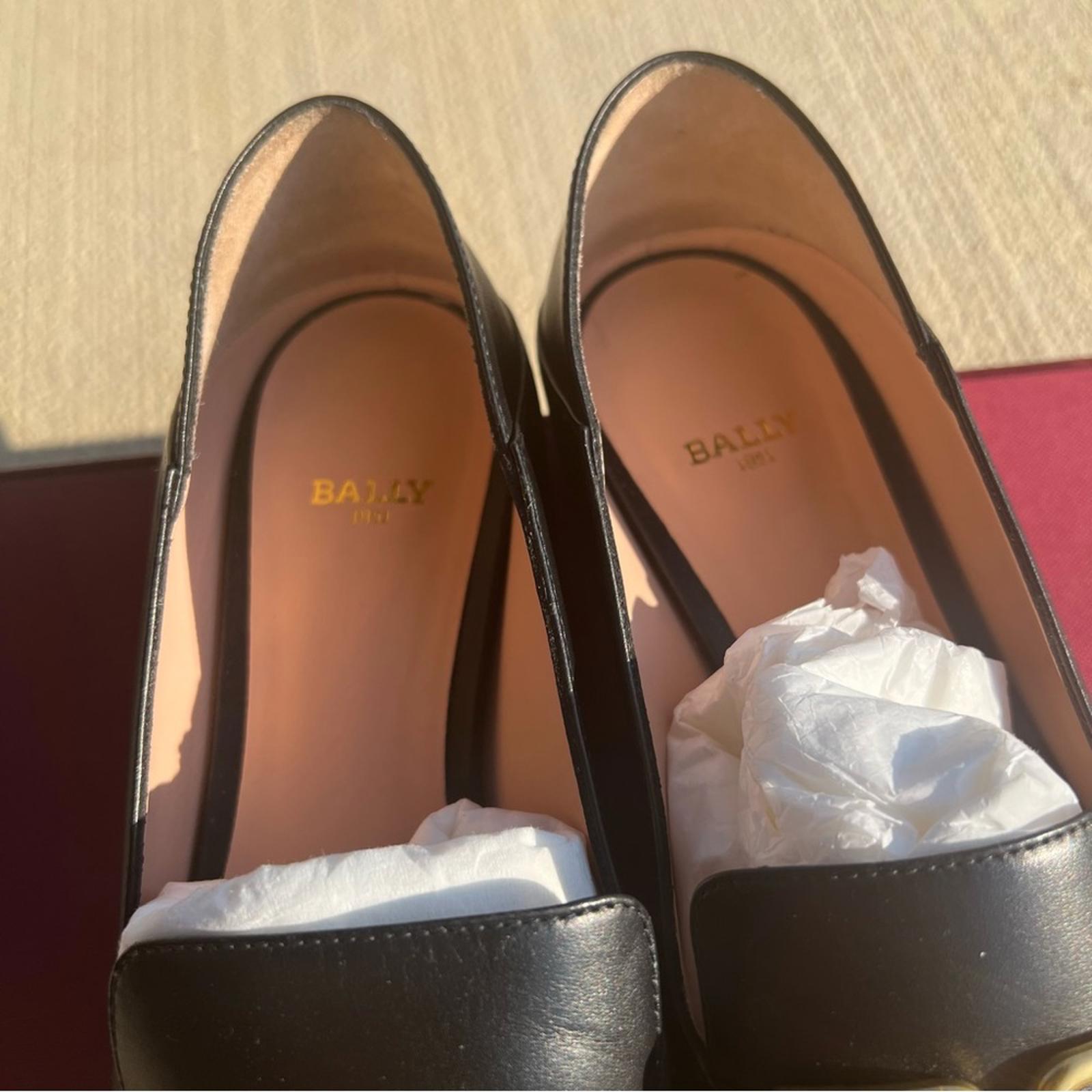 Bally BB logo loafers in Black, [Made in Italy] Size EU 38 in Box Retail $795
