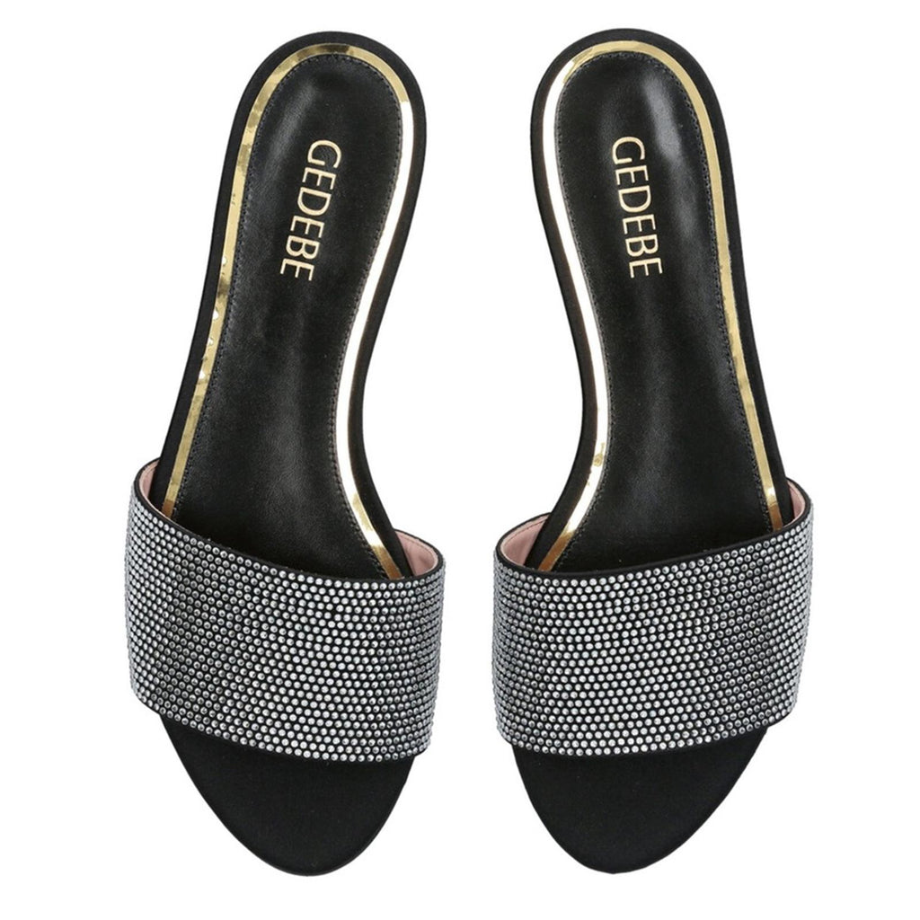 Gedebe Women's Cassis Embellished Slide Sandals, Size 38 New in Box $725