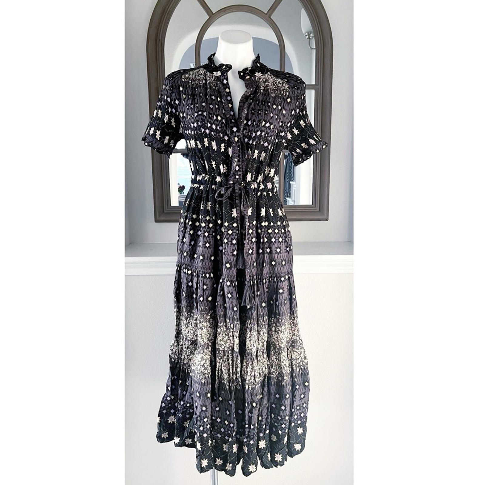 Free People Rare Feeling Printed Maxi Dress Brown Size M New w/Tag $148 SOLD OUT