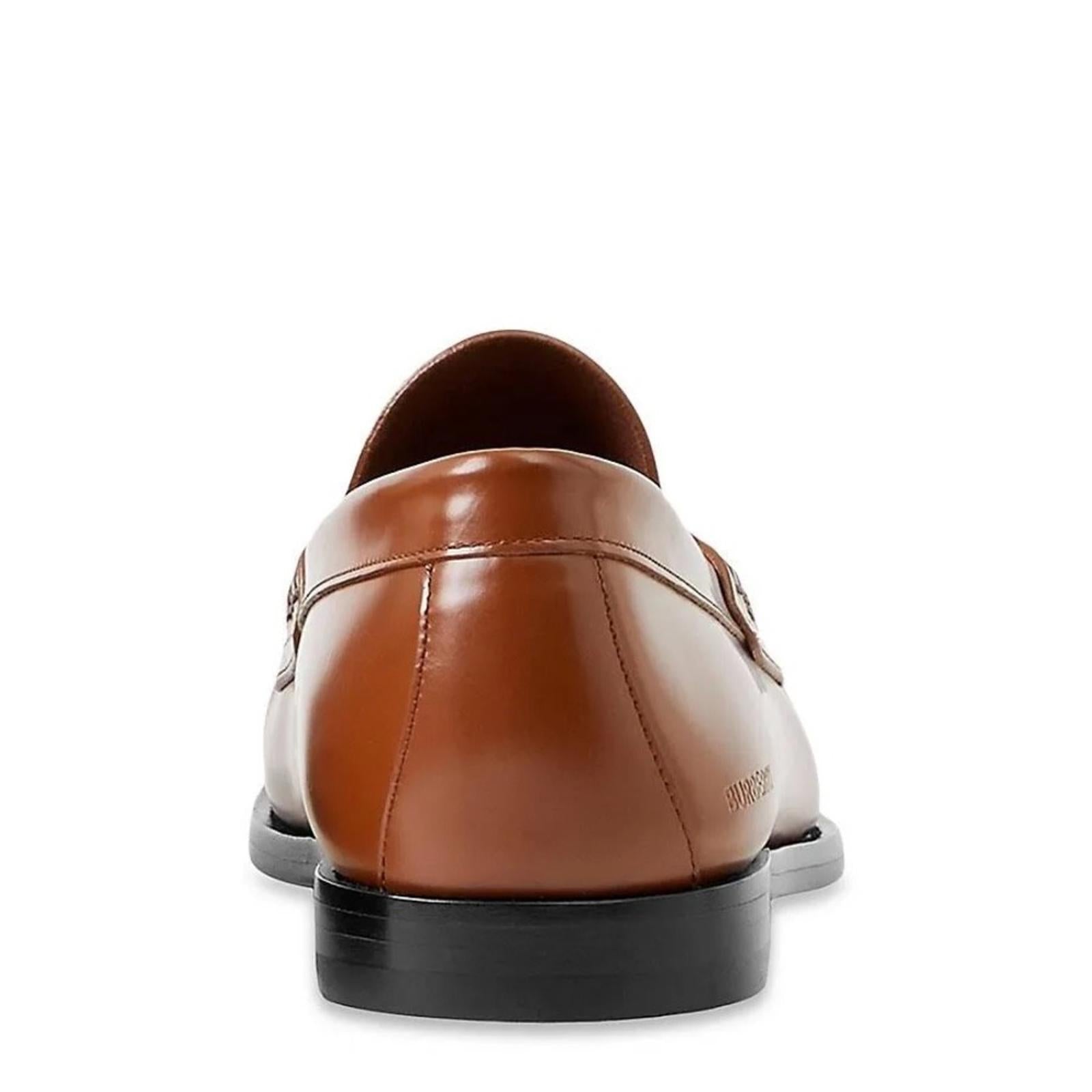 Burberry Brown Coin Loafers in Warm Oak Brown, Size EU42 UK8 US9 New w/Dust Bag